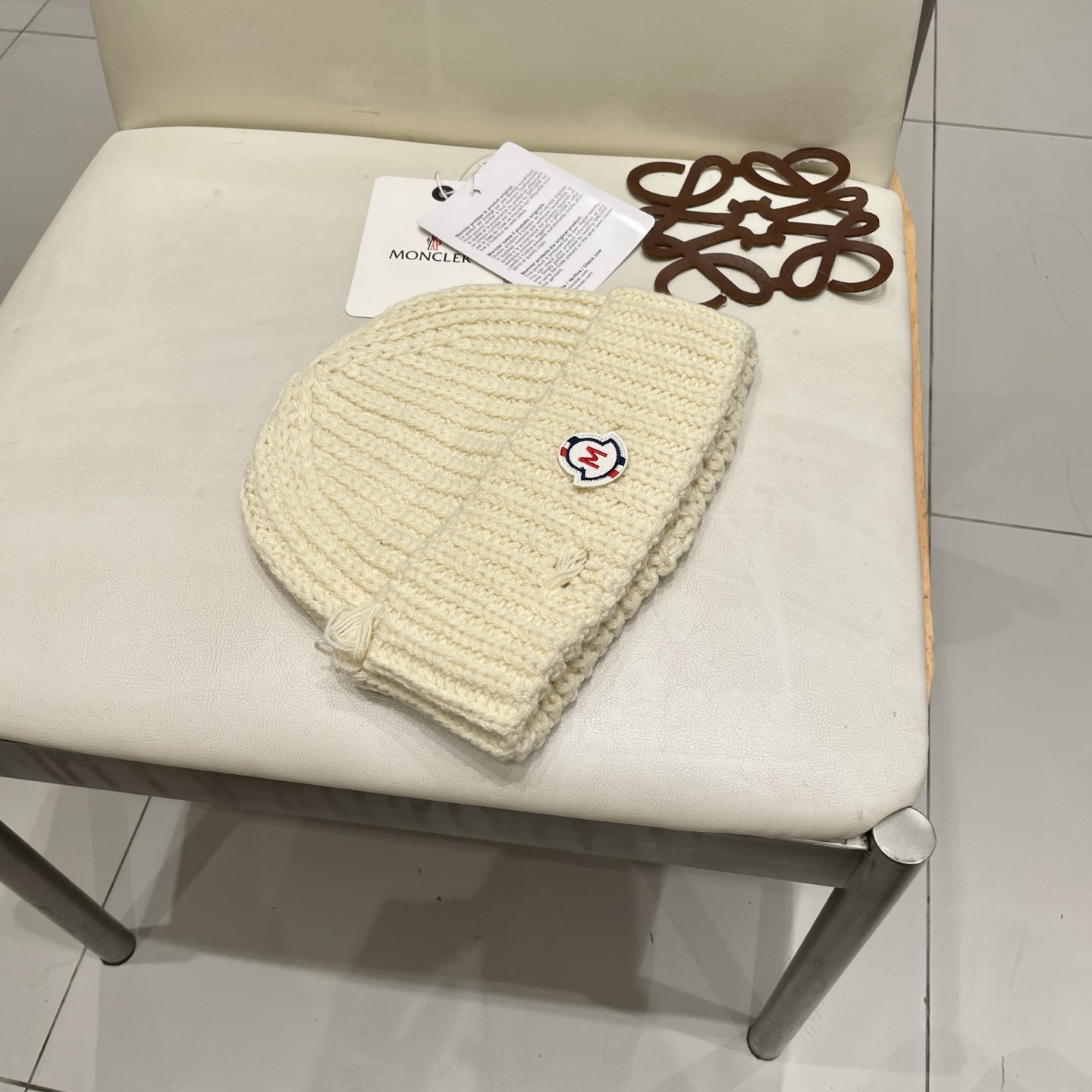  【MONCELER蒙口】2025秋冬新款兔毛毛线帽，设计款男女可戴，出街超好搭配！