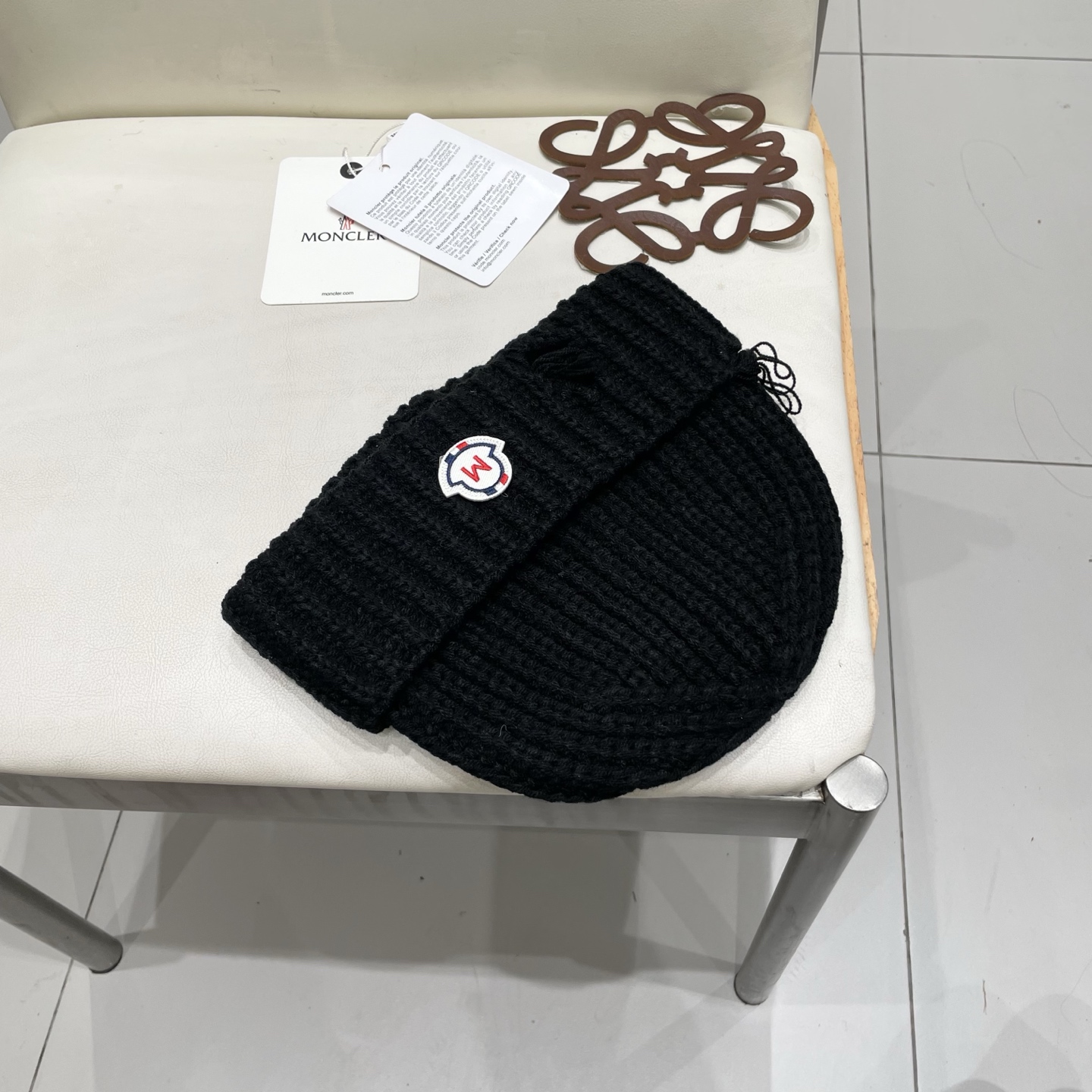  【MONCELER蒙口】2025秋冬新款兔毛毛线帽，设计款男女可戴，出街超好搭配！