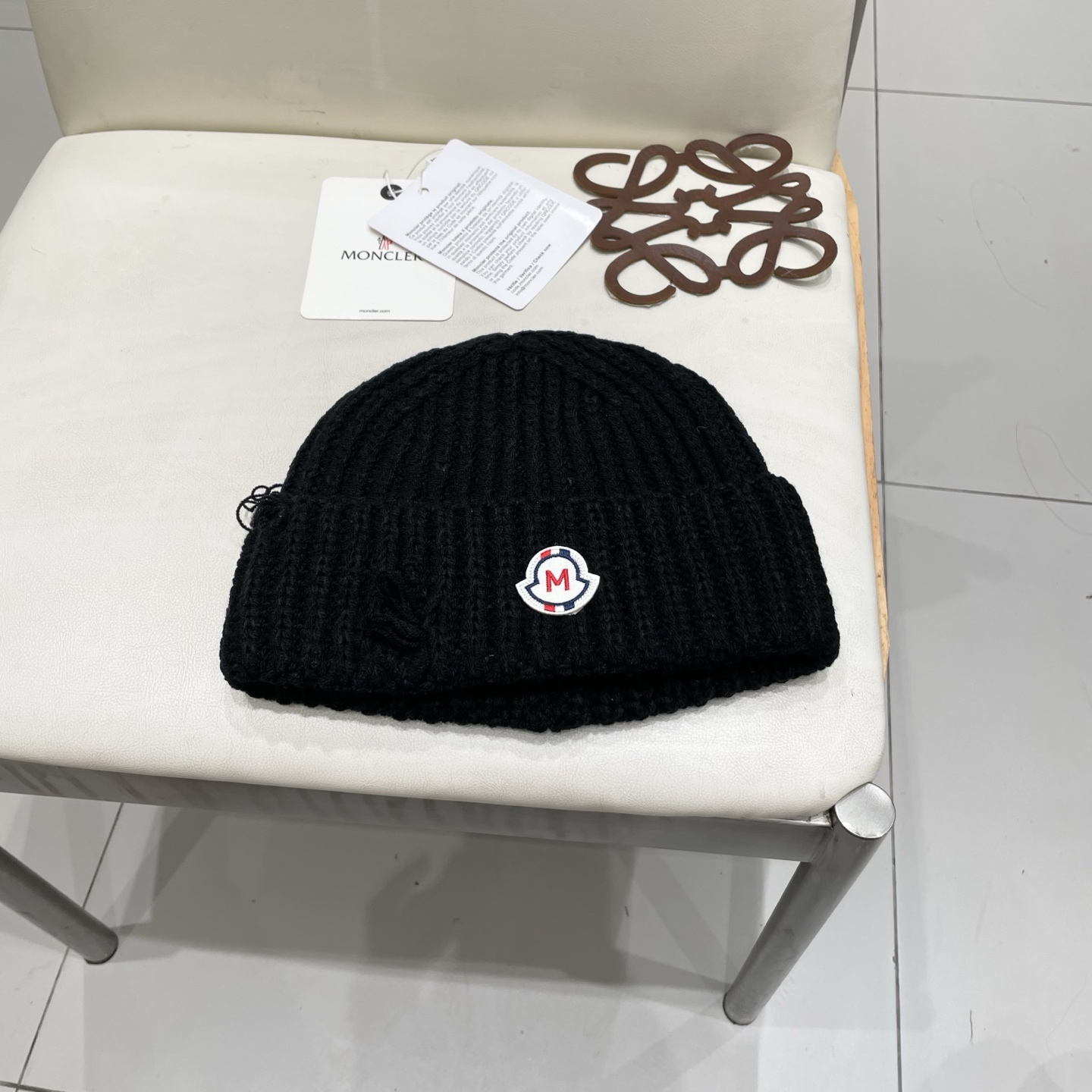  【MONCELER蒙口】2025秋冬新款兔毛毛线帽，设计款男女可戴，出街超好搭配！