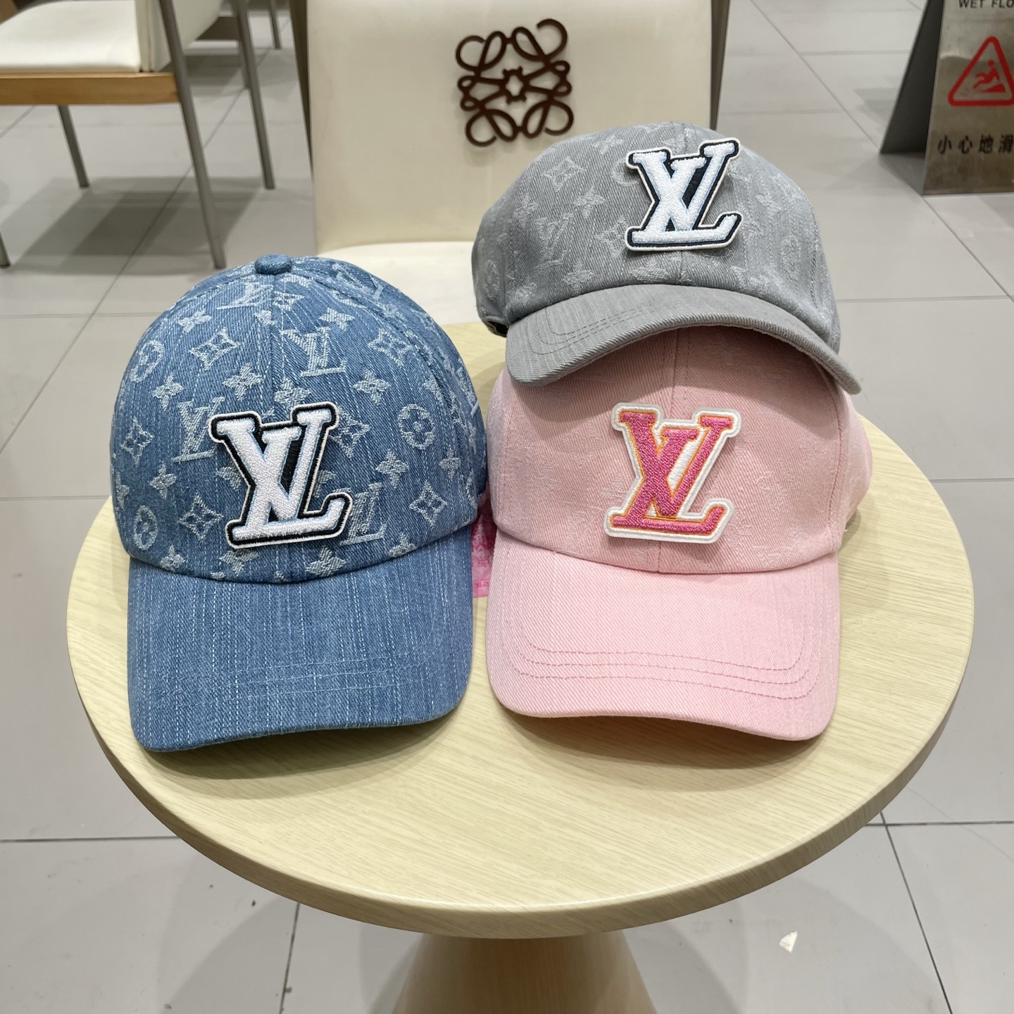  🧢路易威登 LV，牛仔布棒球帽，可以戴N多年的款式，时尚高端