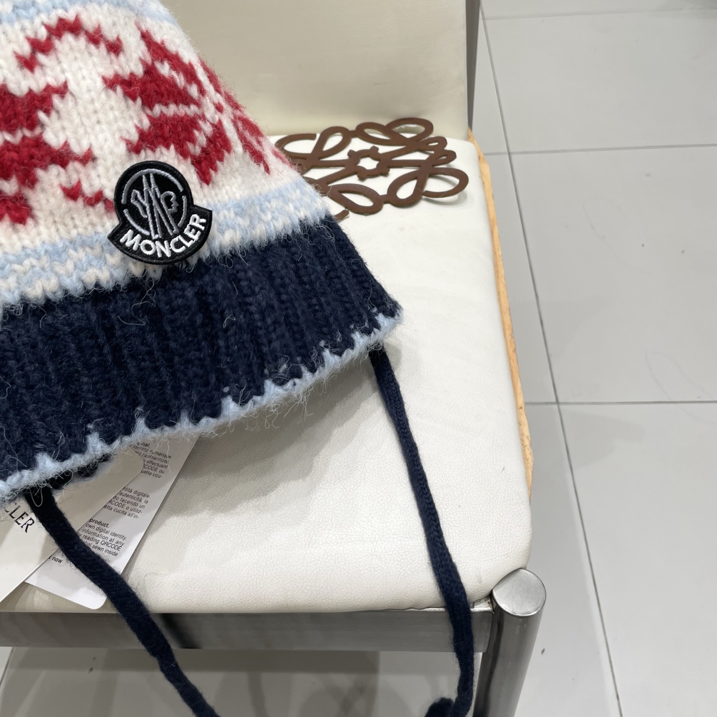 蒙口Moncler盟可睐💥蒙口可爱针织毛线帽子女秋冬季百搭显脸小护耳保暖防寒包头雷锋帽