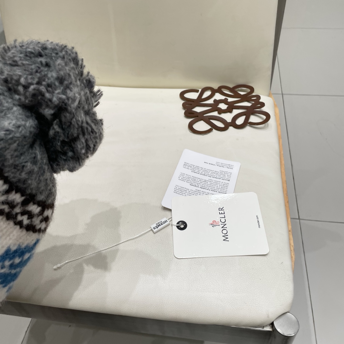 蒙口Moncler盟可睐💥蒙口可爱针织毛线帽子女秋冬季百搭显脸小护耳保暖防寒包头雷锋帽