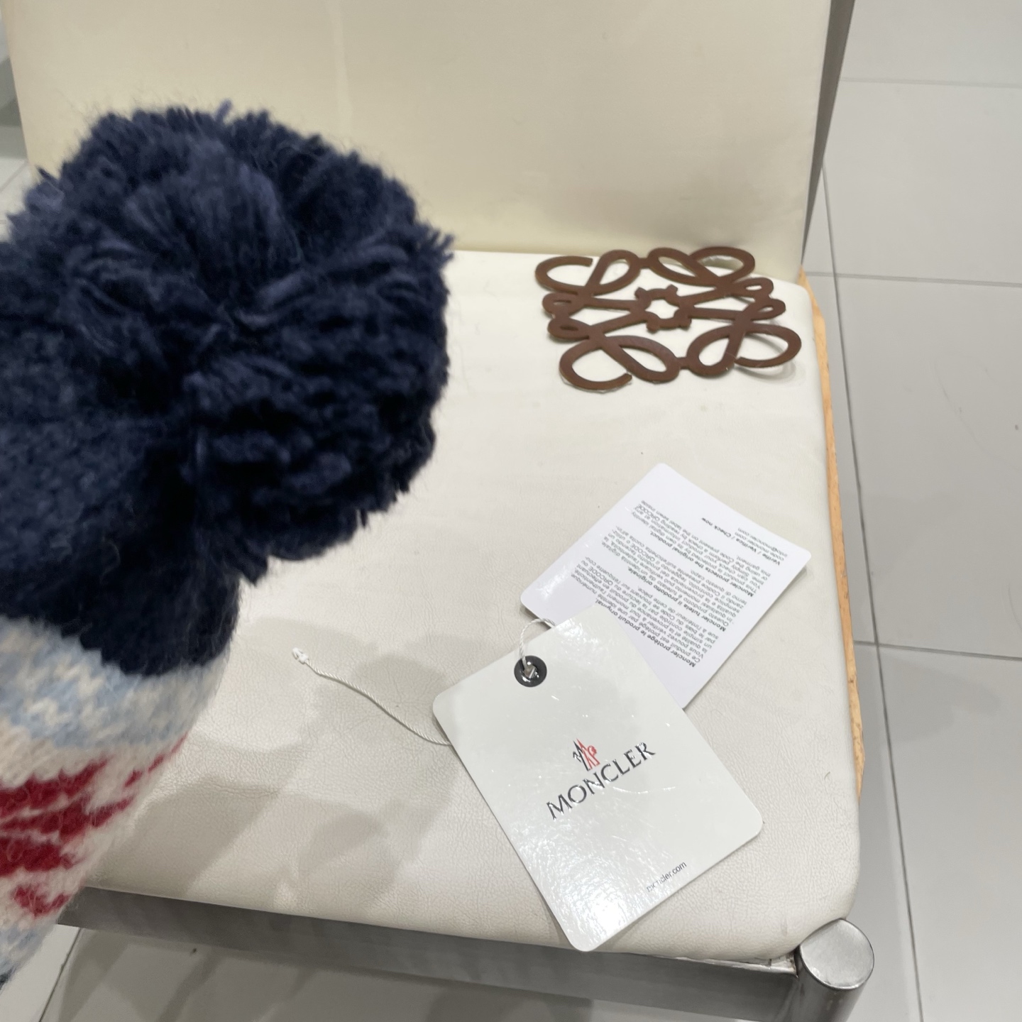 蒙口Moncler盟可睐💥蒙口可爱针织毛线帽子女秋冬季百搭显脸小护耳保暖防寒包头雷锋帽