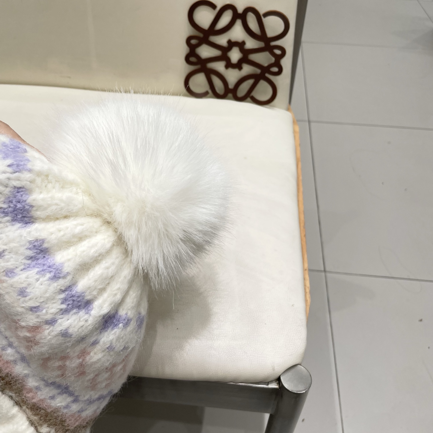  蒙口Moncler盟可睐💥毛线帽子女秋冬季提花针织护耳帽加厚保暖雷锋帽可爱毛球百搭冷帽