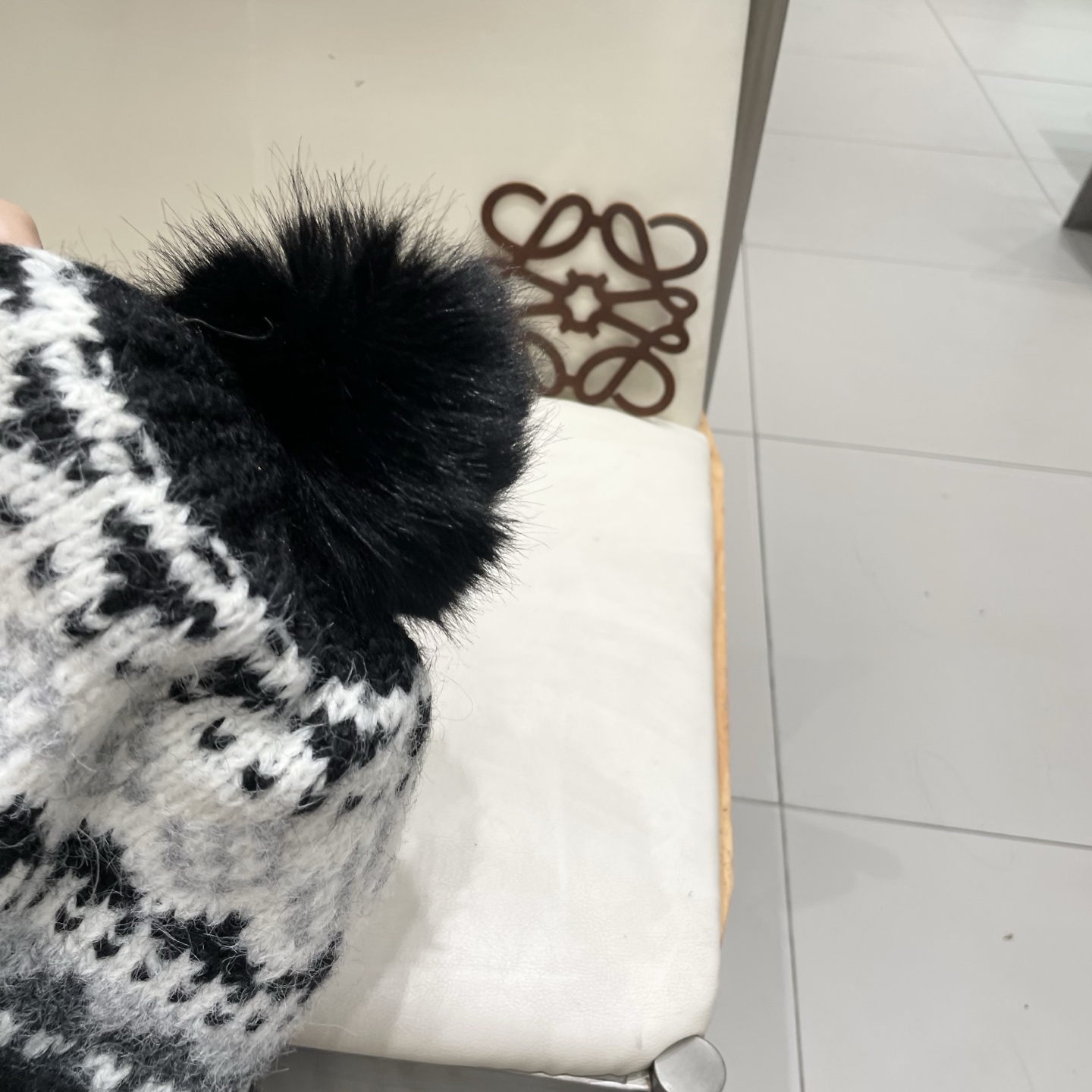  蒙口Moncler盟可睐💥毛线帽子女秋冬季提花针织护耳帽加厚保暖雷锋帽可爱毛球百搭冷帽