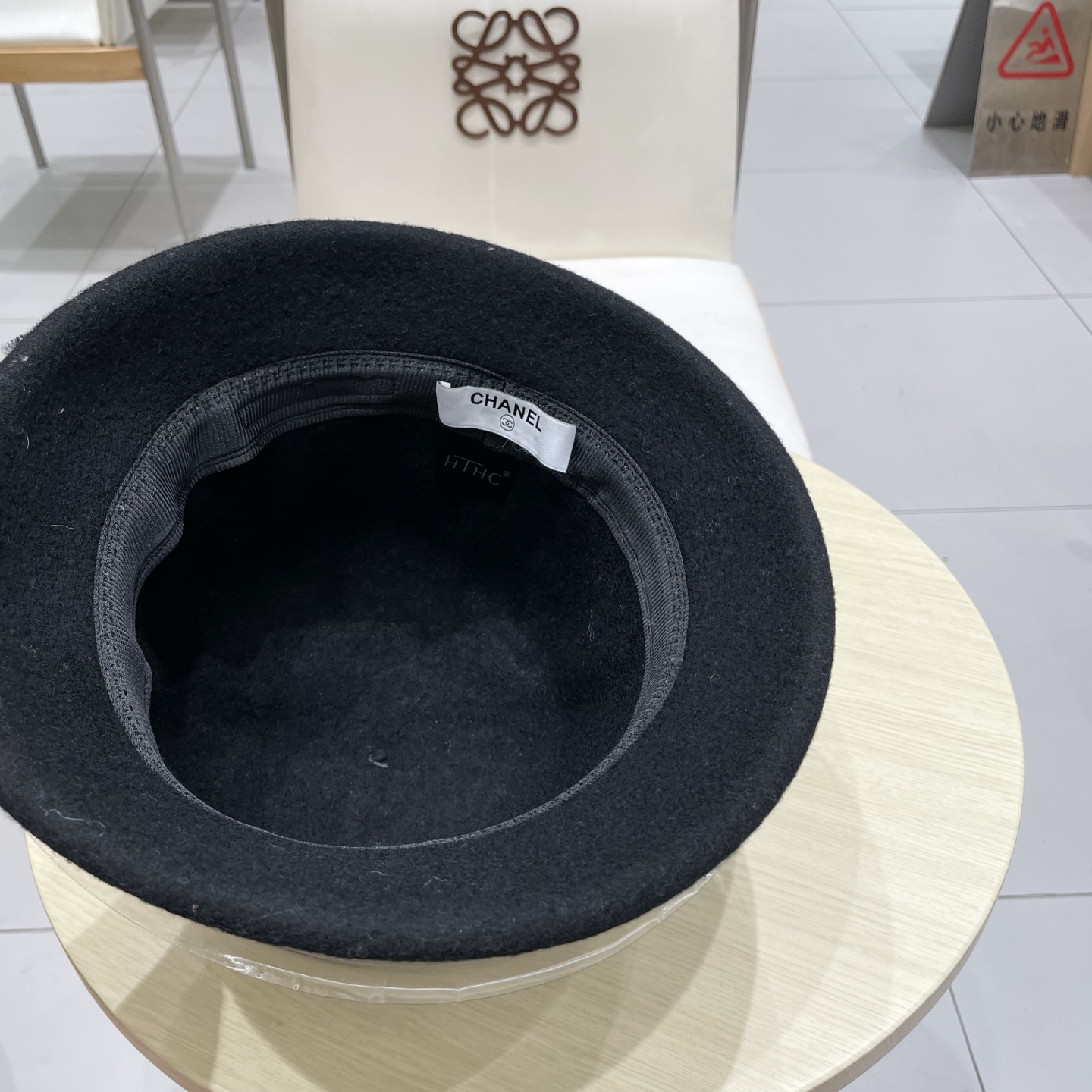  chanel香奈儿燕麦香气 羊毛针织蝴蝶结渔夫帽秋冬条纹织带盆帽