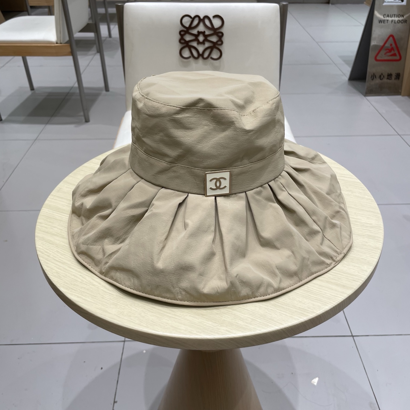  chanel香奈儿彩胶防晒遮阳帽女夏季大帽檐遮脸防紫外线渔夫帽子薄款速干太阳帽