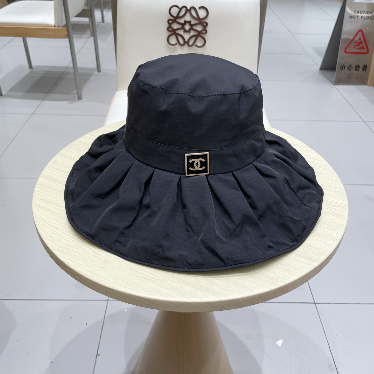  chanel香奈儿彩胶防晒遮阳帽女夏季大帽檐遮脸防紫外线渔夫帽子薄款速干太阳帽