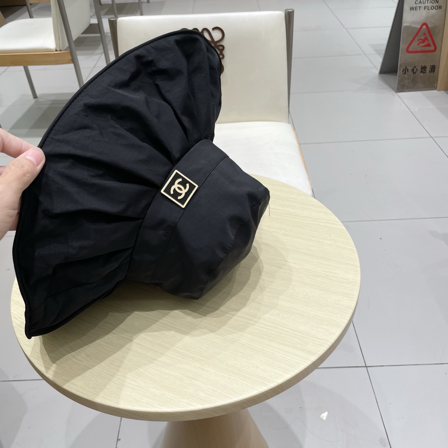  chanel香奈儿彩胶防晒遮阳帽女夏季大帽檐遮脸防紫外线渔夫帽子薄款速干太阳帽