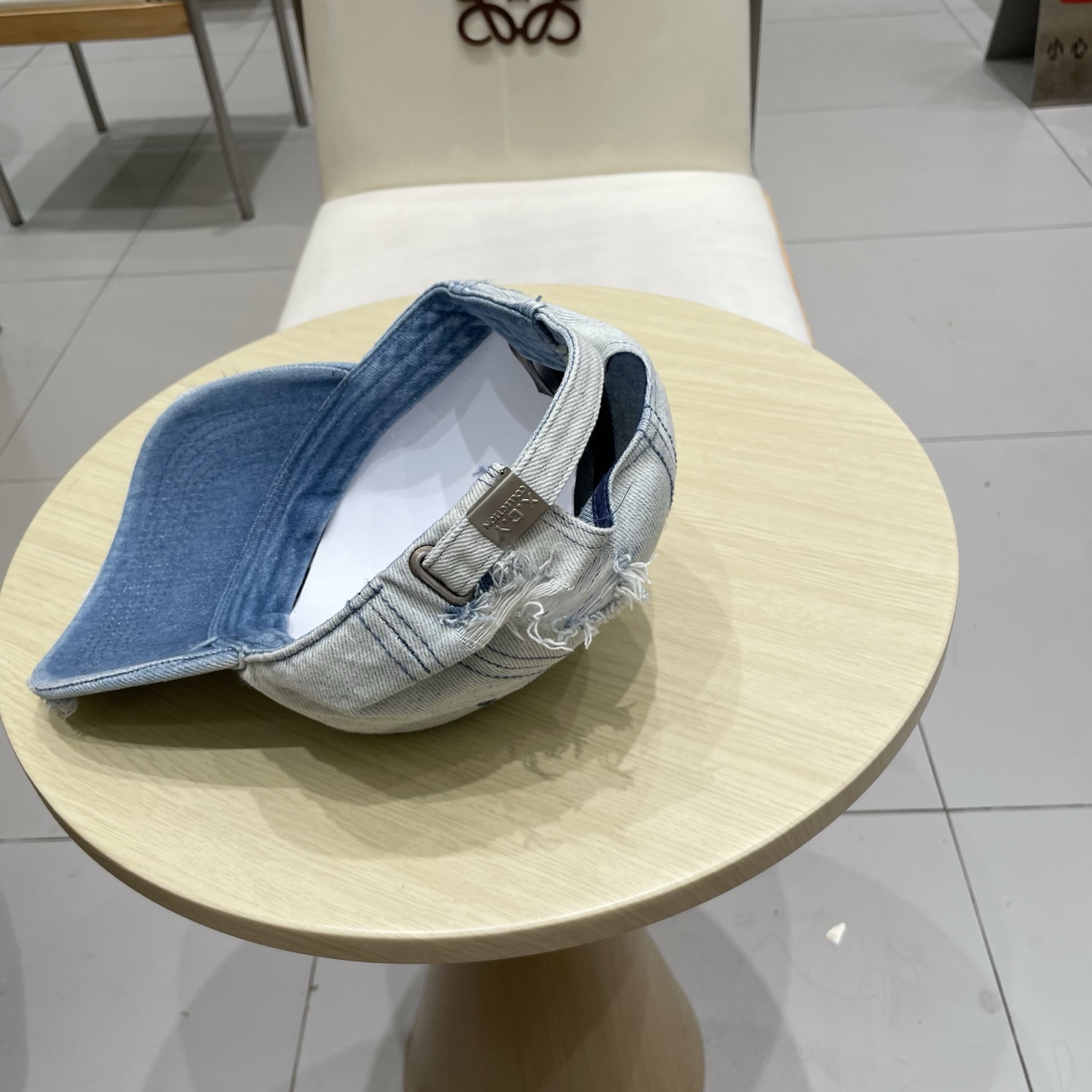  Lv路易威登水洗做旧破洞牛仔棒球帽女复古宽帽檐显脸遮阳百搭情侣鸭舌帽男潮