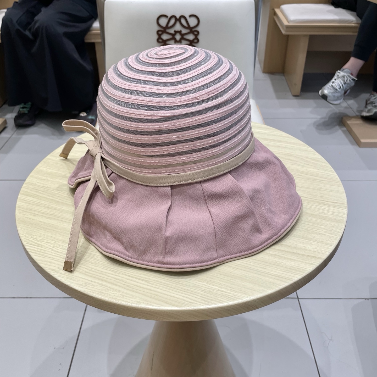  chanel香奈儿帽子女欧美时尚条纹渔夫帽大帽檐遮阳帽外贸太阳帽夏