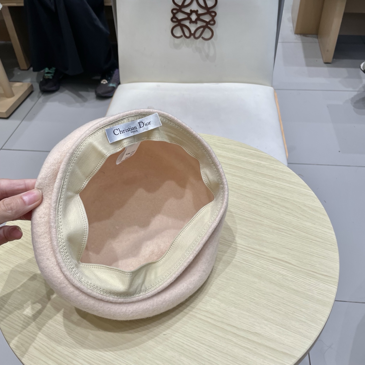  DIOR迪奥秋冬季羊毛呢贝雷帽女2025新款高品质大头围灰色百搭画家帽显脸小