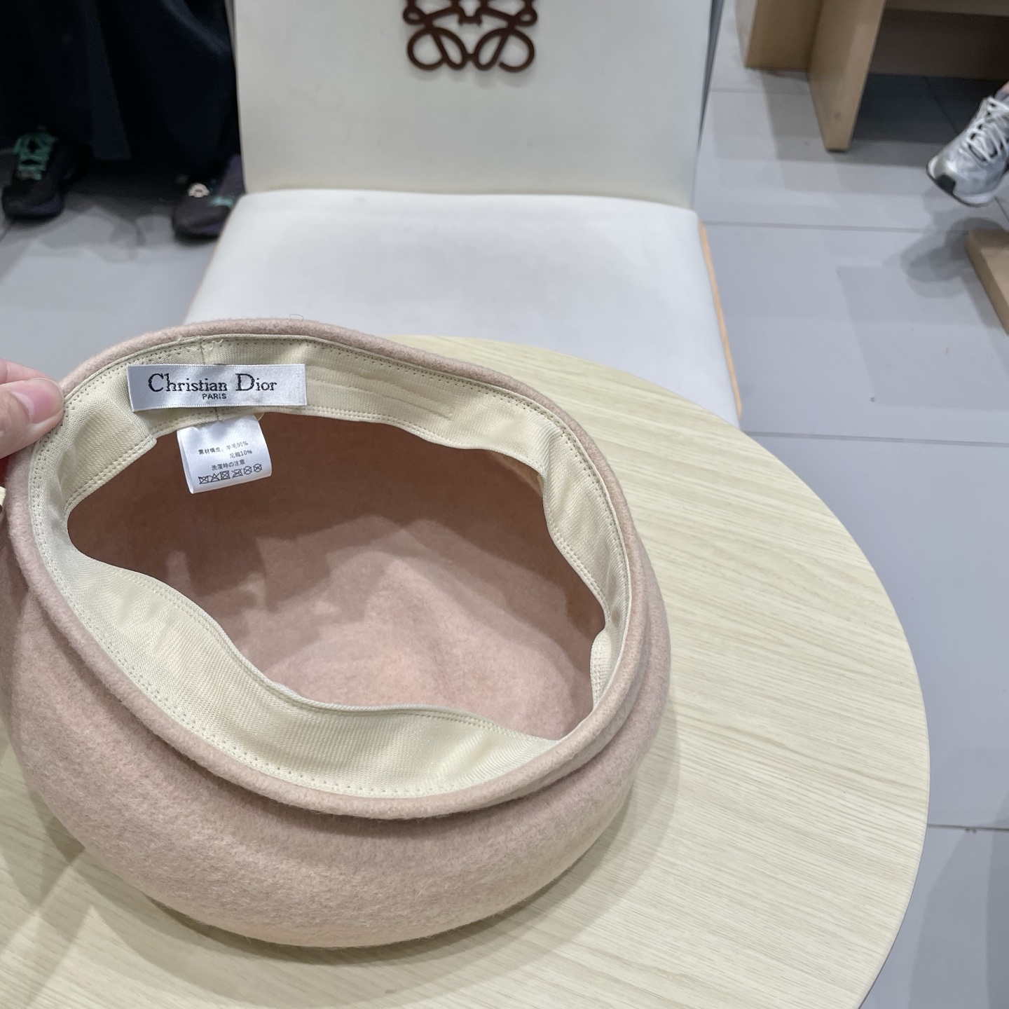  DIOR迪奥秋冬季羊毛呢贝雷帽女2025新款高品质大头围灰色百搭画家帽显脸小