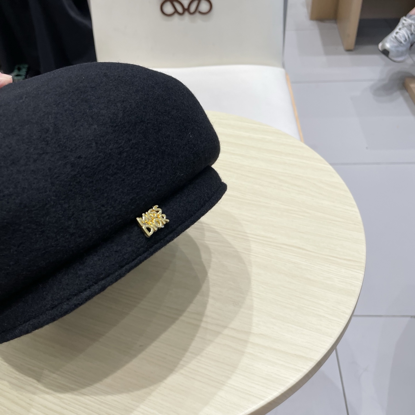  DIOR迪奥秋冬季羊毛呢贝雷帽女2025新款高品质大头围灰色百搭画家帽显脸小