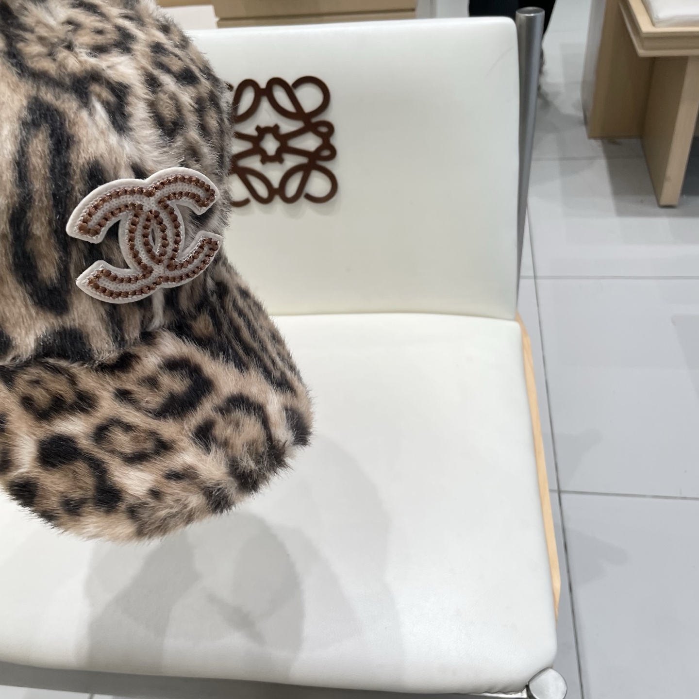  chanel香奈儿毛绒绒豹纹秋冬保暖棒球帽韩版时尚户外百搭复古超好看显脸小休闲