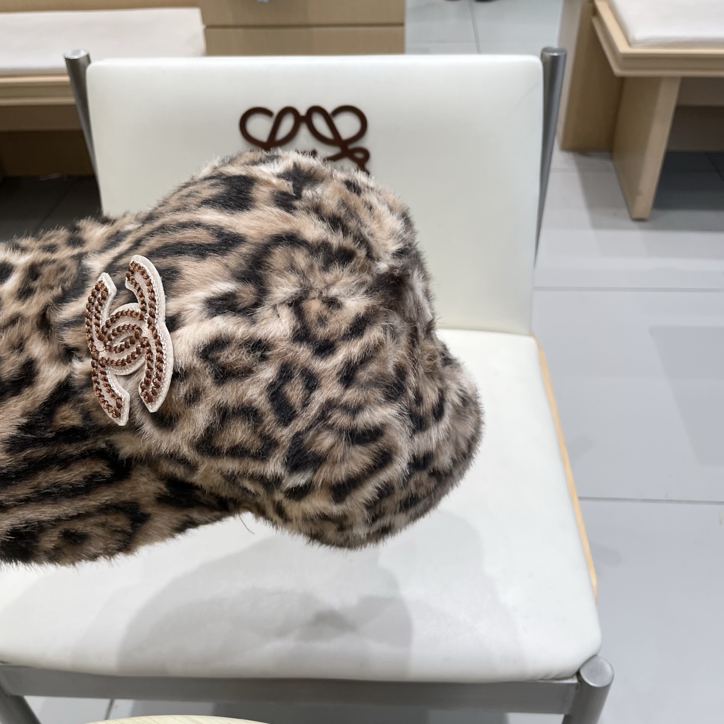  chanel香奈儿毛绒绒豹纹秋冬保暖棒球帽韩版时尚户外百搭复古超好看显脸小休闲