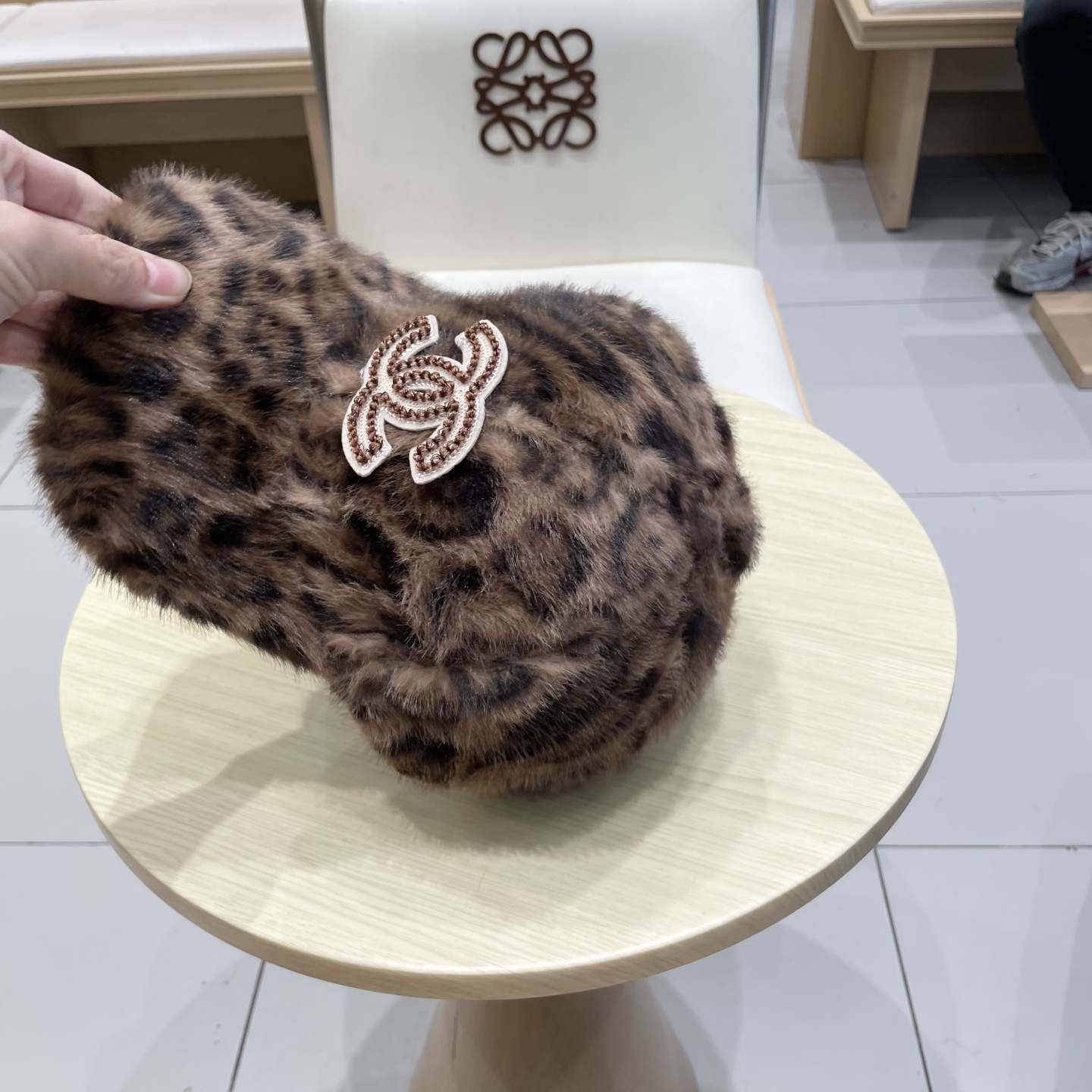  chanel香奈儿毛绒绒豹纹秋冬保暖棒球帽韩版时尚户外百搭复古超好看显脸小休闲