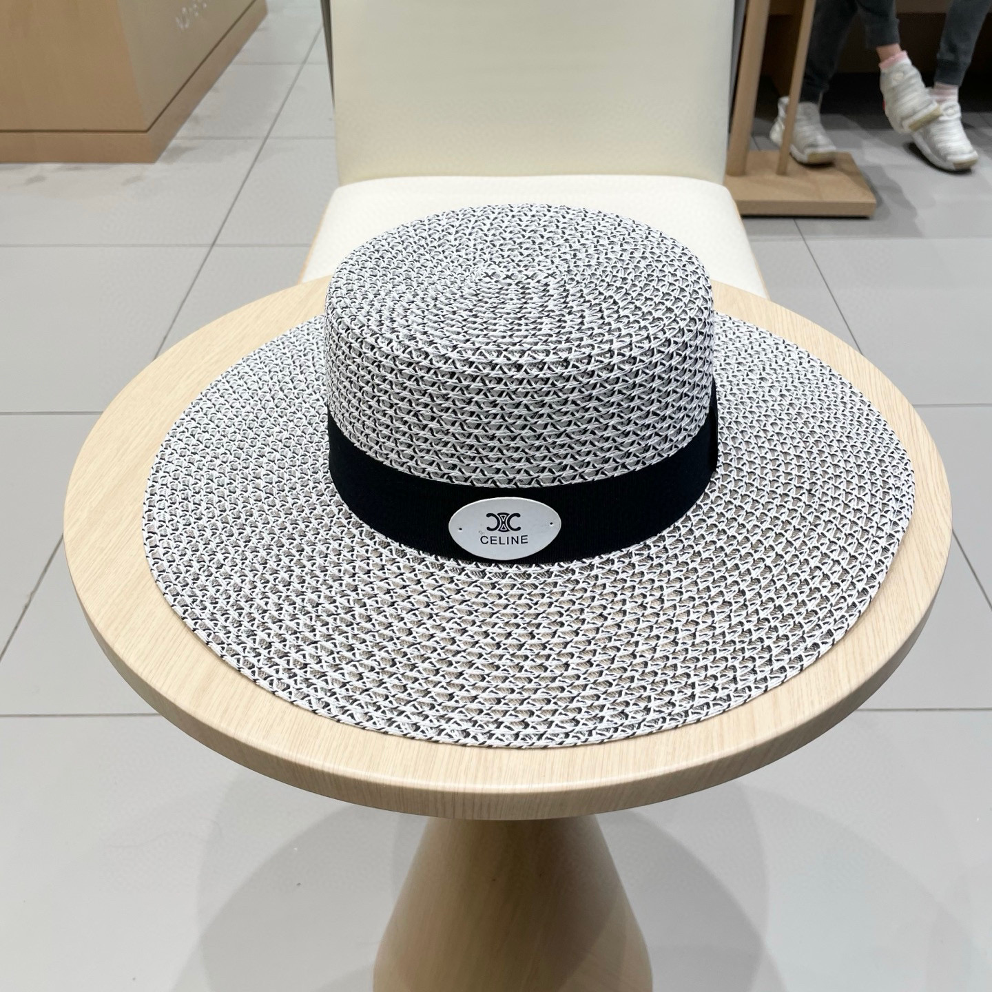 塞琳celien新款草帽，平顶礼帽，头围57cm
