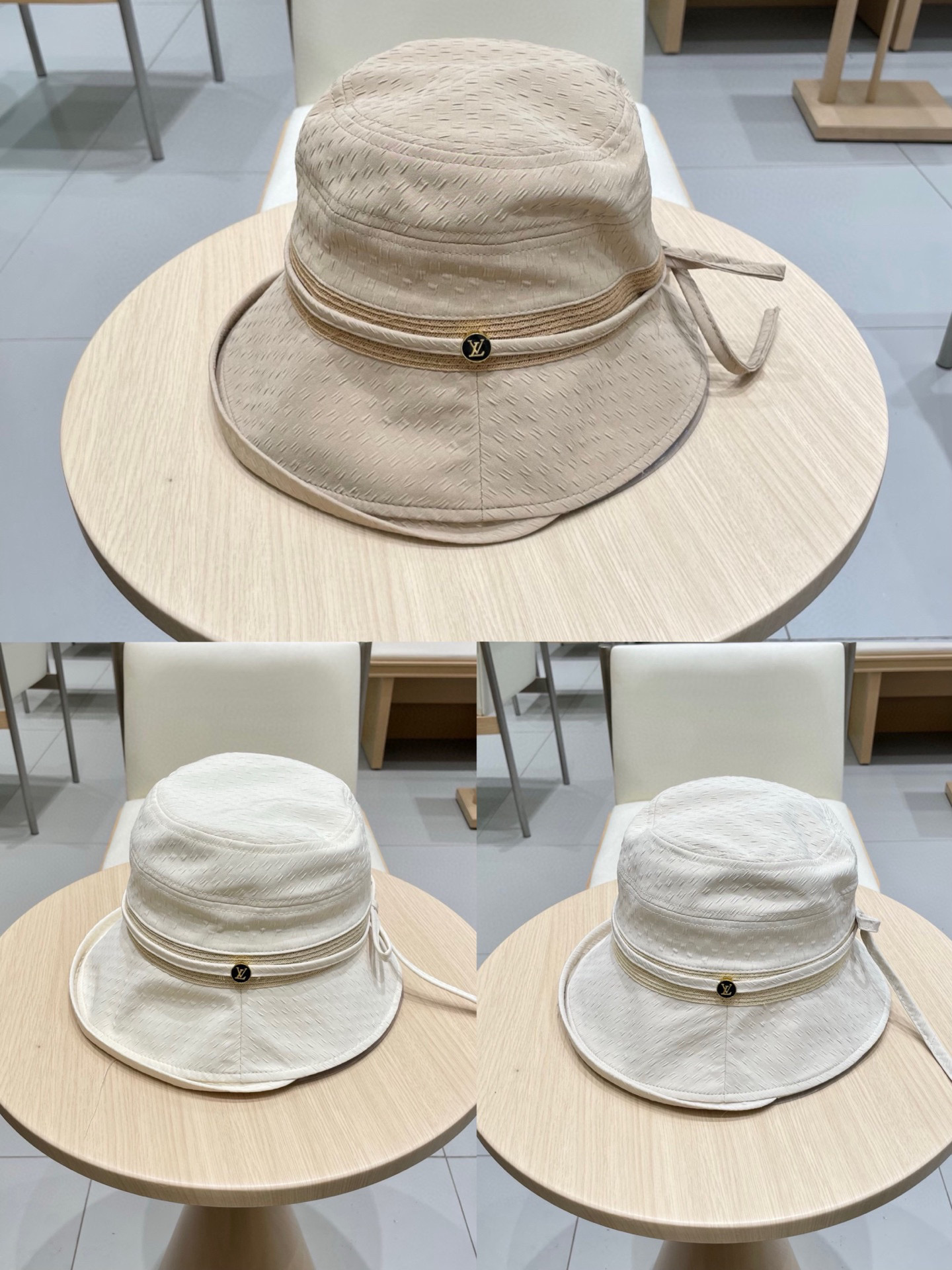   🧢路易威登棒球帽 LouisVuitton😍带蝴蝶结渔夫帽子女款新品百搭时尚盆帽显脸小可折叠遮阳帽