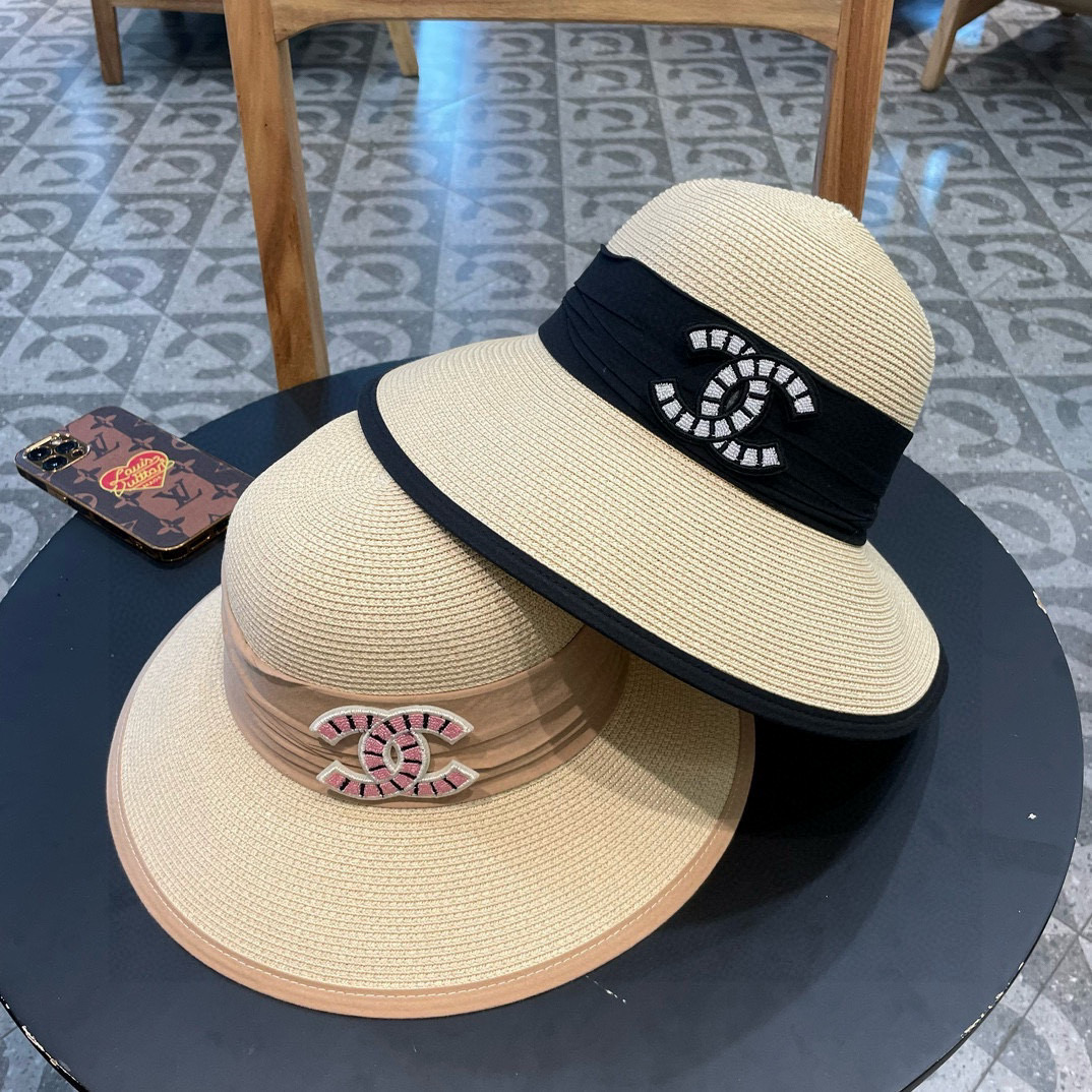 【Chanel香奈儿】新款编织草帽，度假休闲必备，优雅大方的一款
