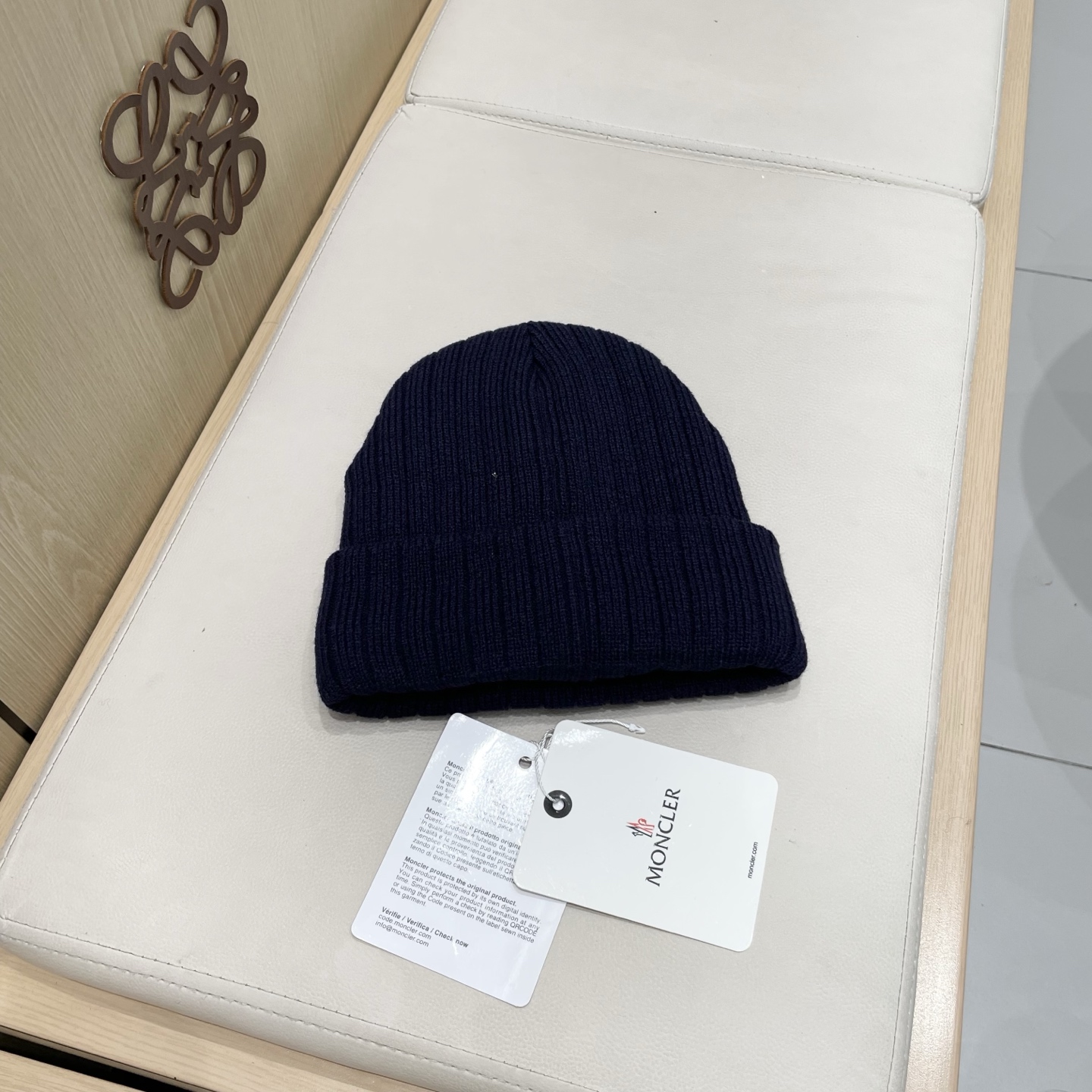  【MONCLER蒙口秋冬加厚加绒边保暖加厚男士针织帽户外护耳毛线帽女