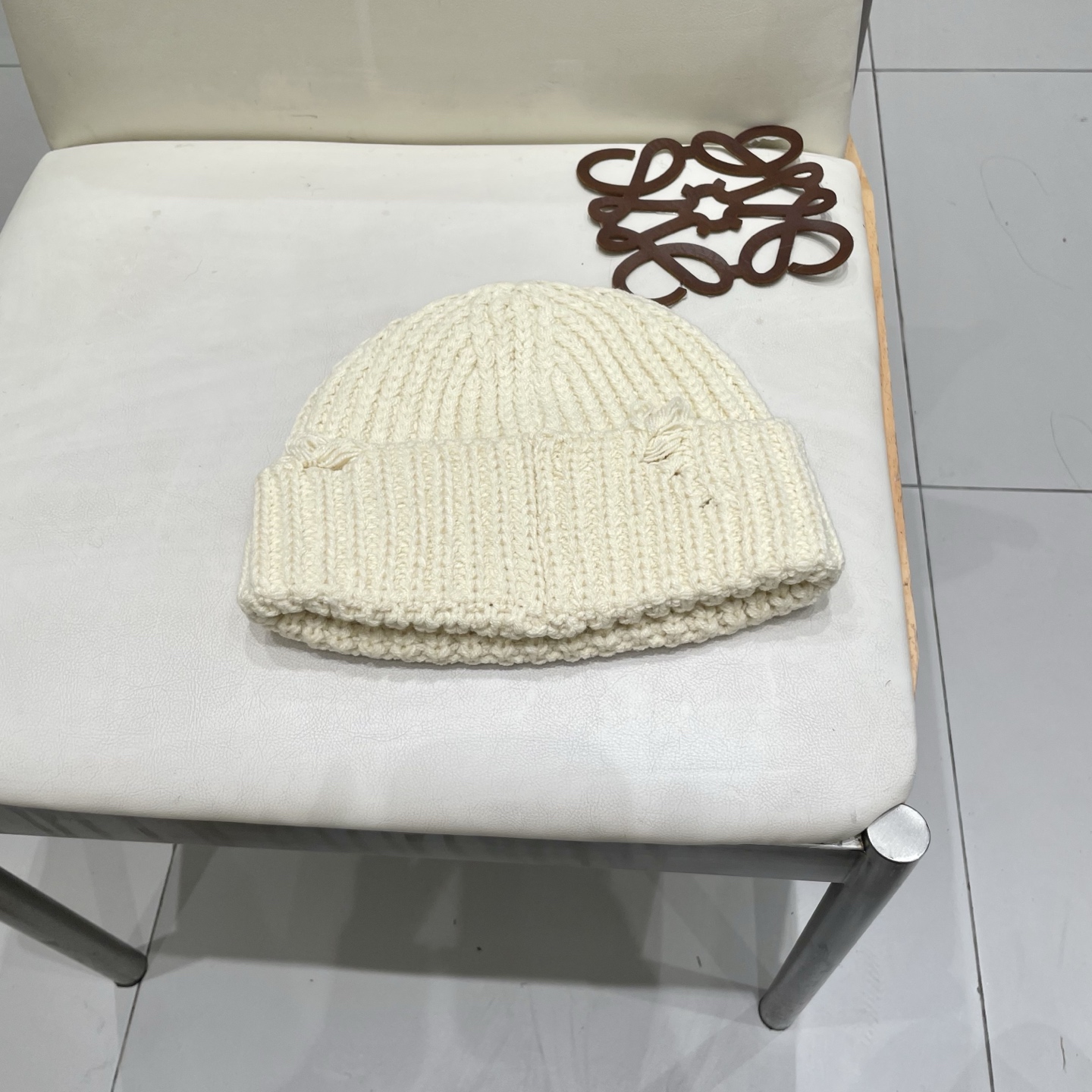  DIOR迪奥破洞针织帽子女冬季复古百搭显脸小毛线帽大头围保暖冷帽