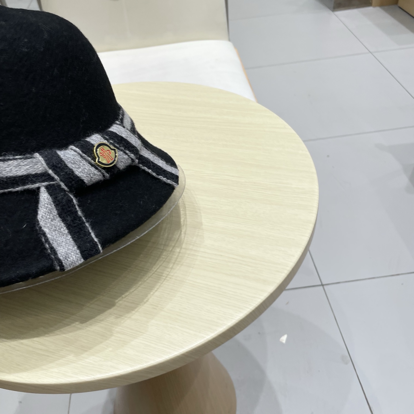 蒙口秋冬新款卷边羊毛渔夫帽优雅气质显脸小加厚简约蝴蝶结保暖潮