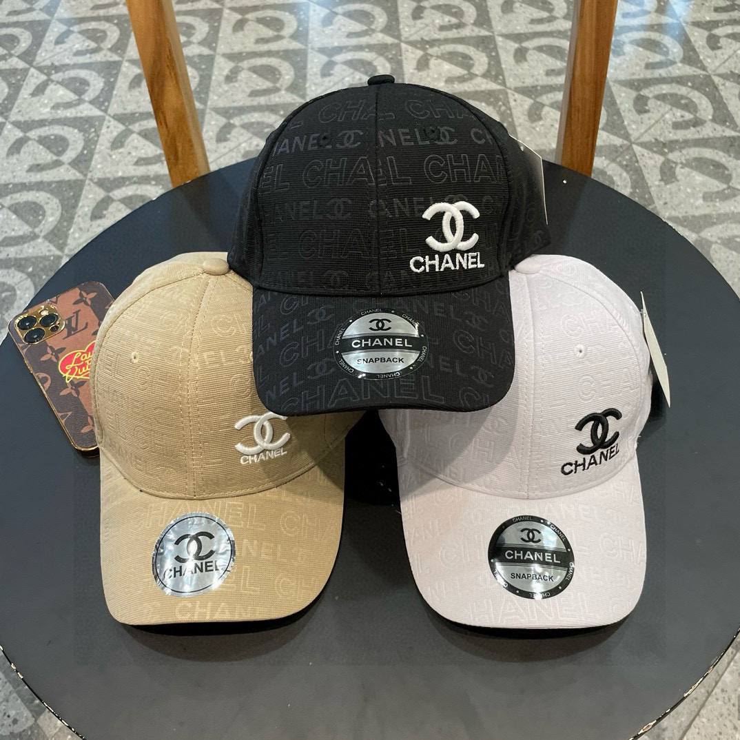  【CHANEL香奈儿】新款刺绣山茶花棒球帽，新款出货，大牌款超好搭配，赶紧入手！