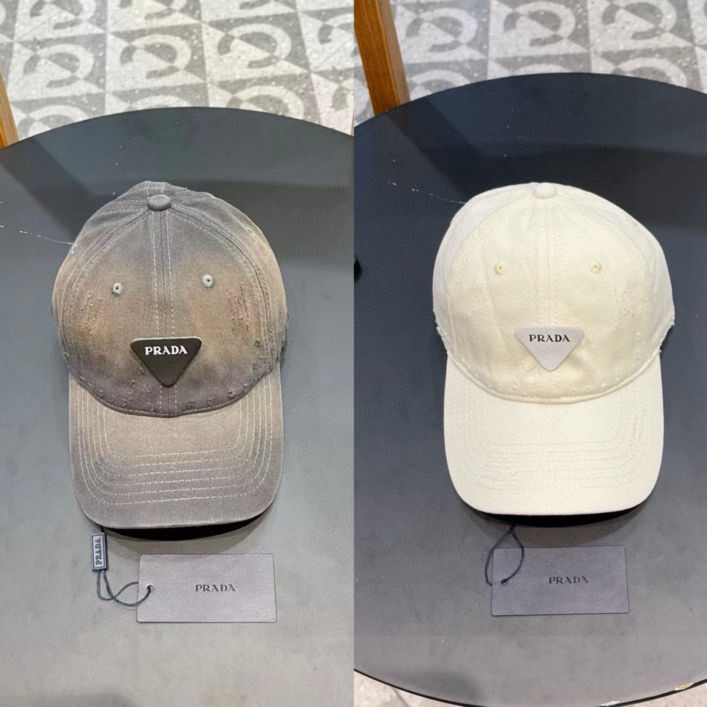  普拉达Prada 棒球帽🧢万能必留款 戴一万年都好看 日常刚需 颜色完美 帽型正点 简直谁戴都好看🧐质