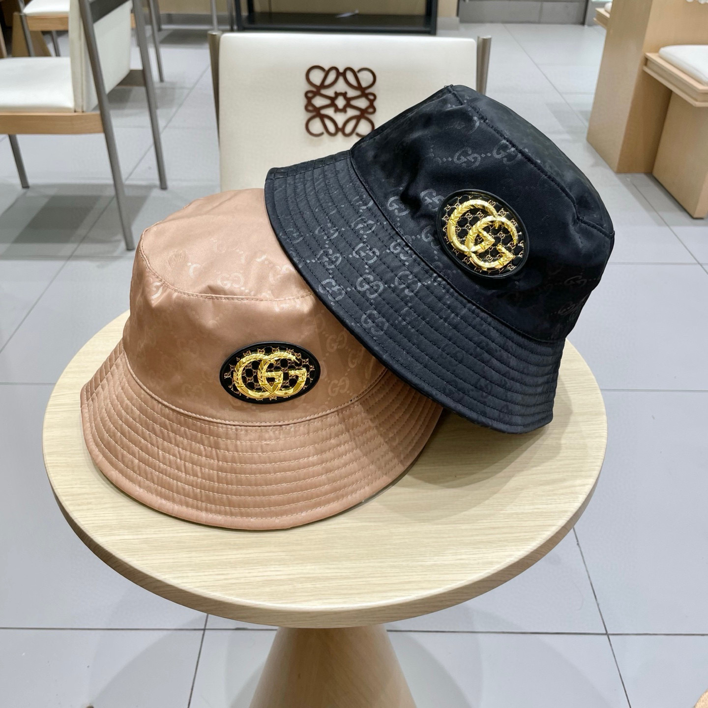 【GUCCI古奇】2025新款双面专柜渔夫帽，新款出货，大牌款超好搭配，赶紧入手！