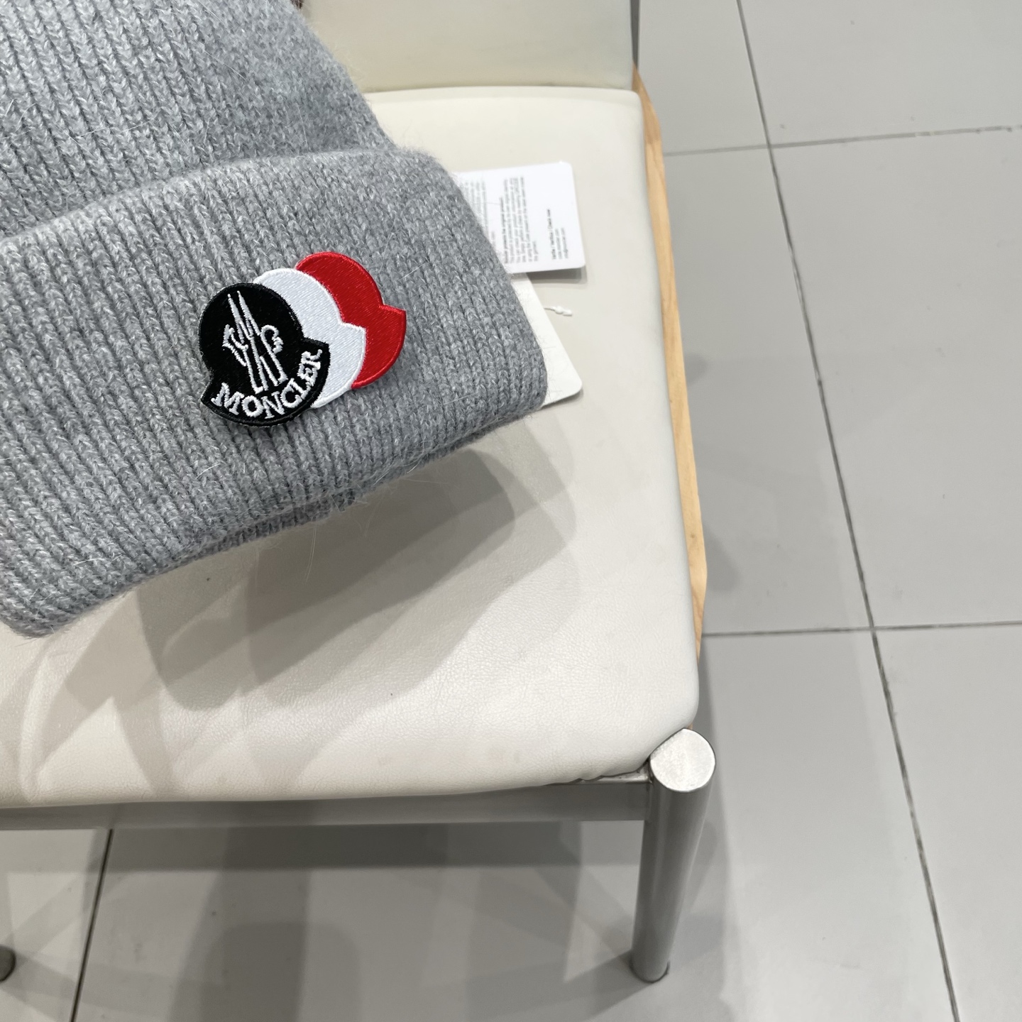  moncler 软糯安哥拉兔毛针织毛线帽女秋冬百搭显脸小玫粉色冷帽子