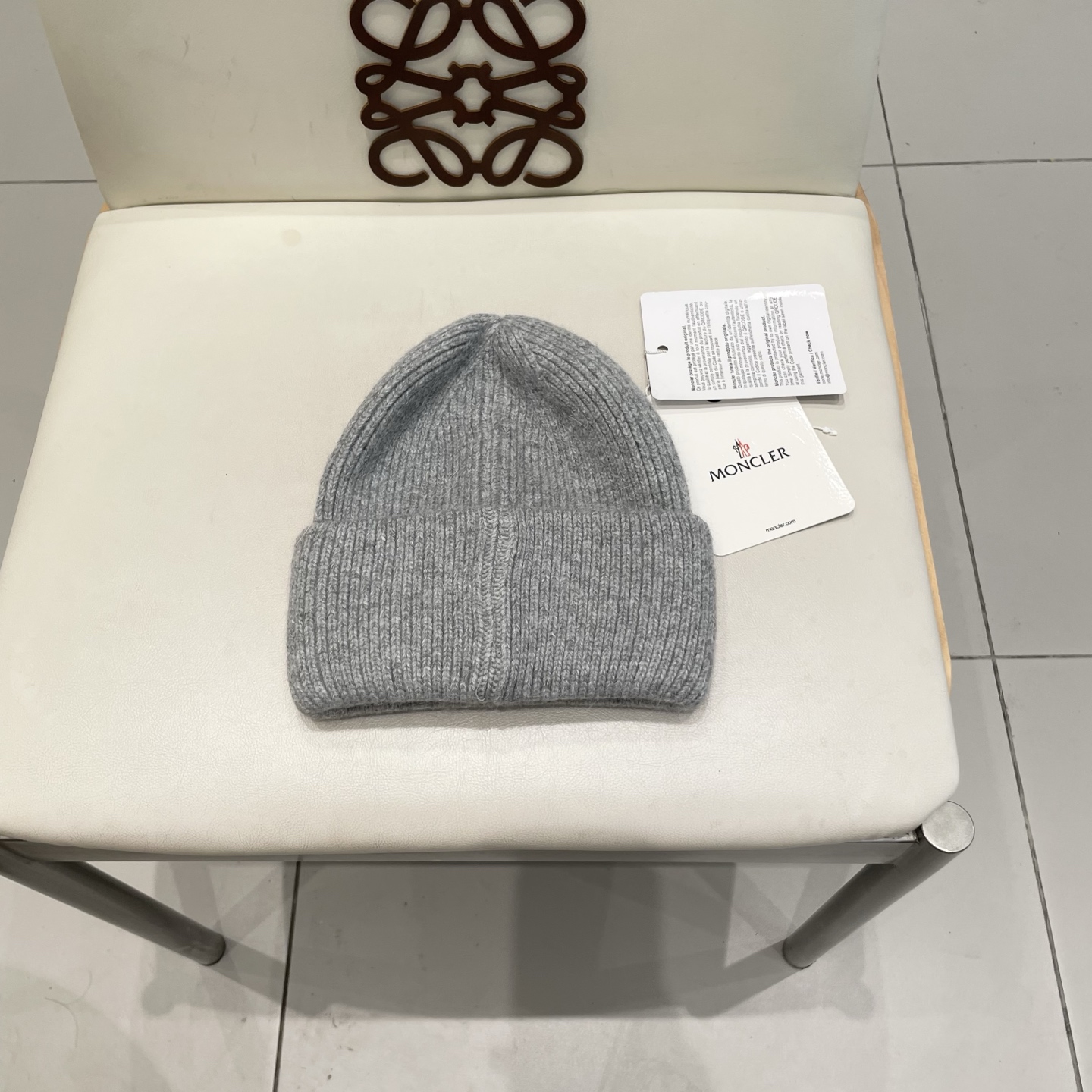  moncler 软糯安哥拉兔毛针织毛线帽女秋冬百搭显脸小玫粉色冷帽子