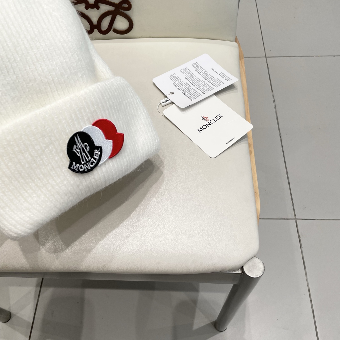  moncler 软糯安哥拉兔毛针织毛线帽女秋冬百搭显脸小玫粉色冷帽子