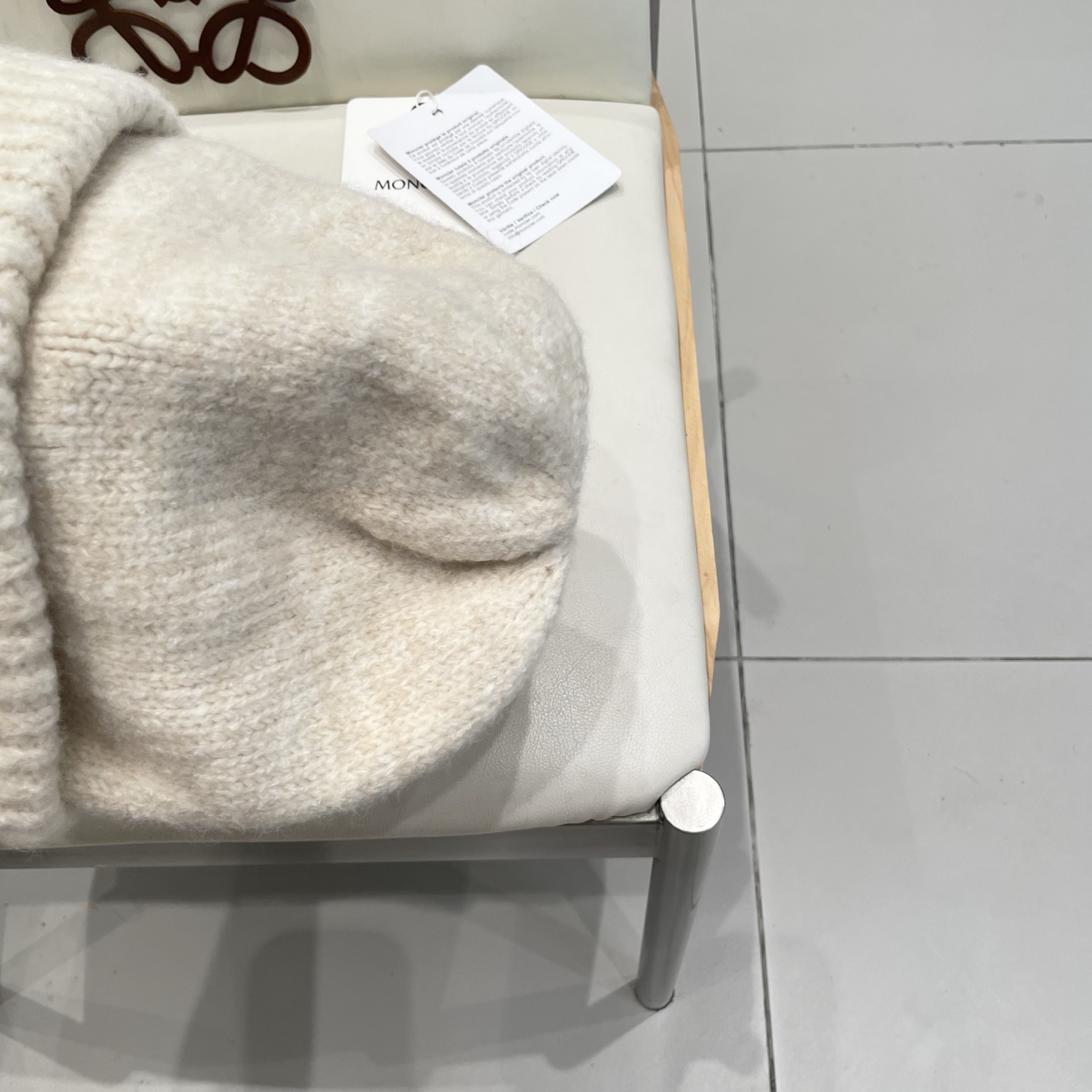    moncler大头围毛线帽子女秋冬季含羊毛针织帽保暖百搭护耳冷帽男宽松显瘦