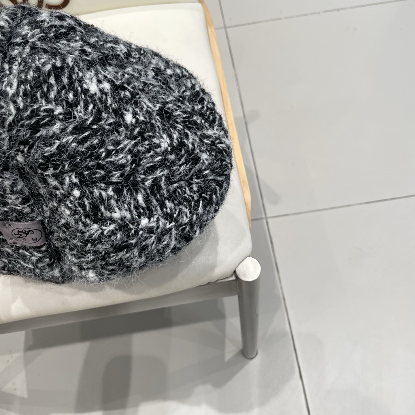   Prada新款帽子女粗针织毛线帽春秋季百搭大头围绿色宽松ins显脸小