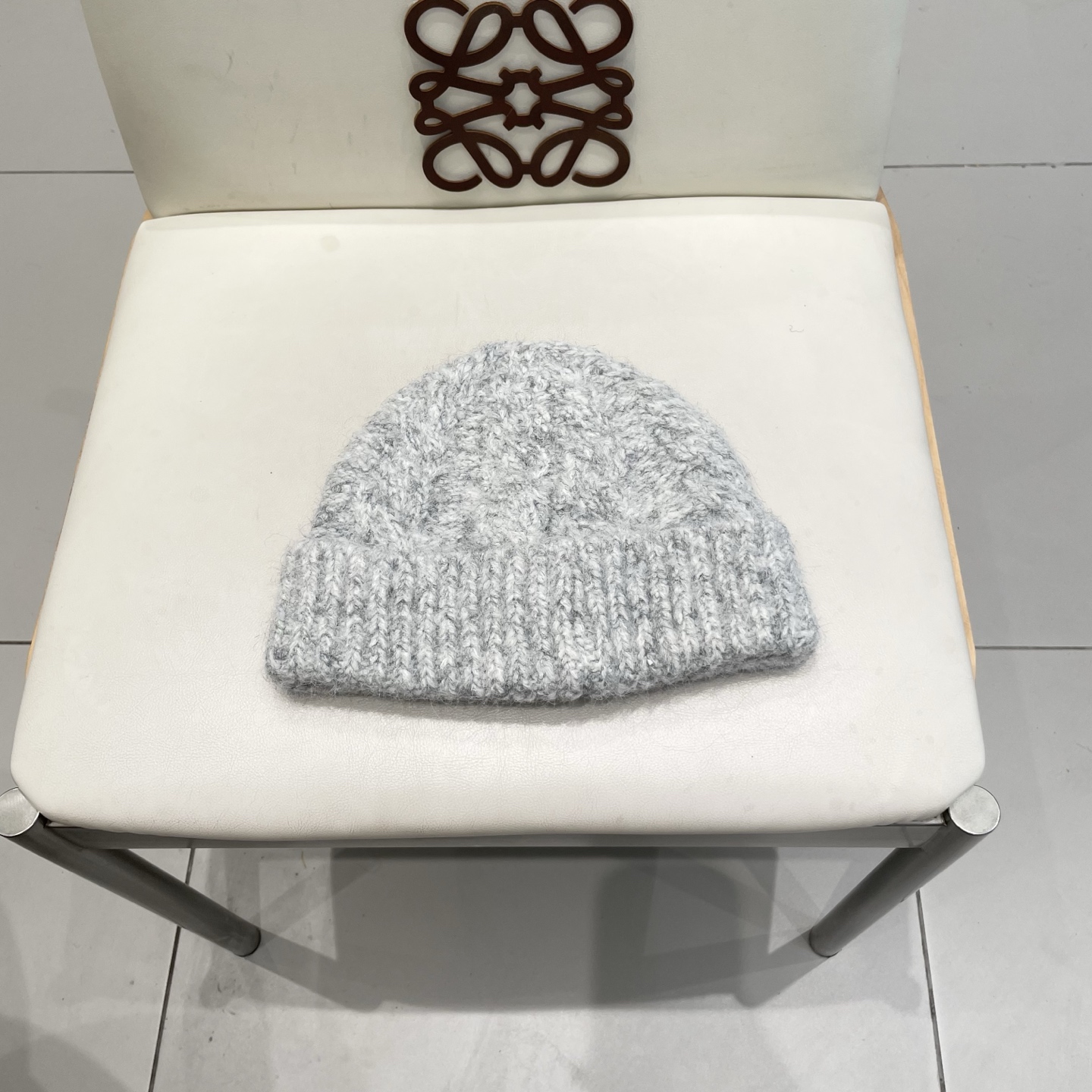   Prada新款帽子女粗针织毛线帽春秋季百搭大头围绿色宽松ins显脸小