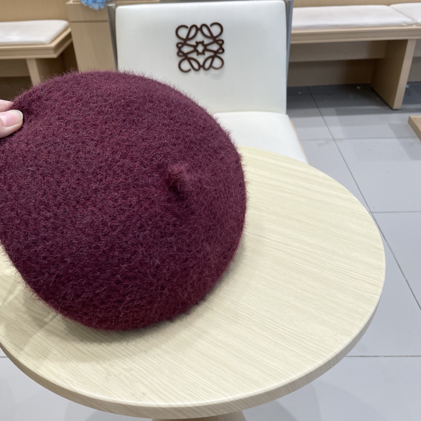 。Dior迪奥贝雷帽女2025新款秋冬大头围画家帽显脸小保暖毛绒蓓蕾帽子