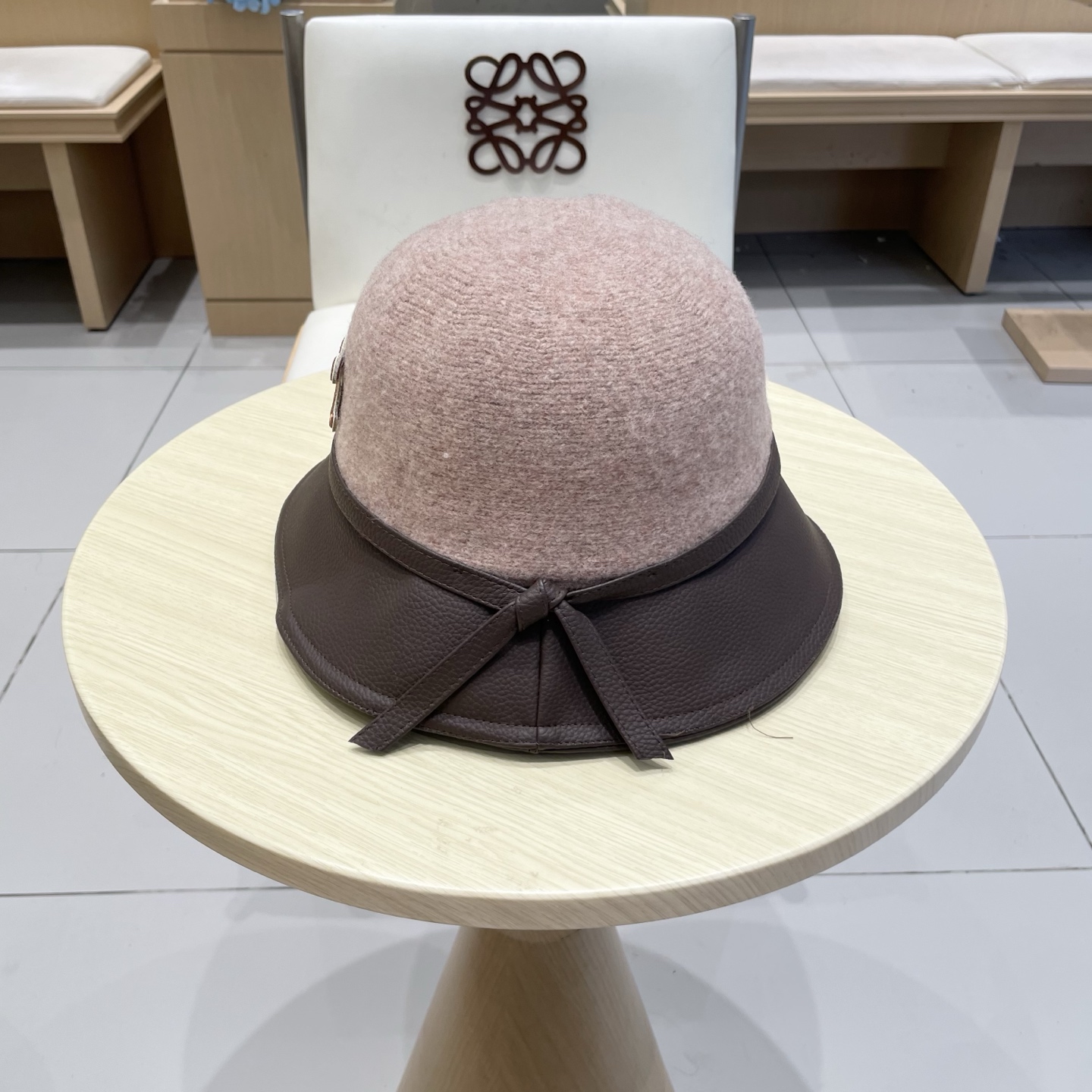  塞琳Celine秋冬季羊毛渔夫帽女2025新款圆顶盆帽显脸小时尚百搭帽子女款保暖