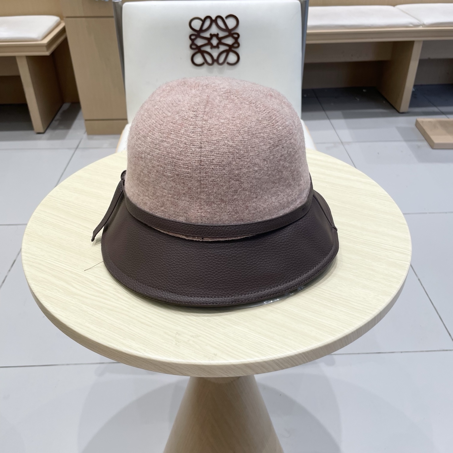  塞琳Celine秋冬季羊毛渔夫帽女2025新款圆顶盆帽显脸小时尚百搭帽子女款保暖