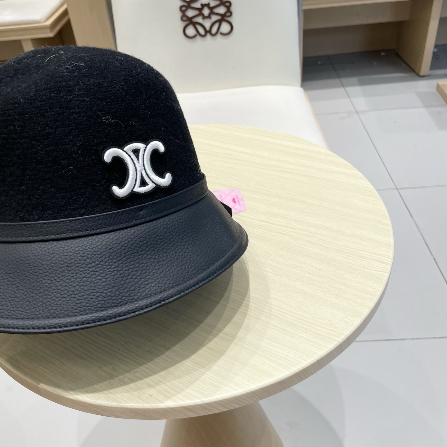  塞琳Celine秋冬季羊毛渔夫帽女2025新款圆顶盆帽显脸小时尚百搭帽子女款保暖