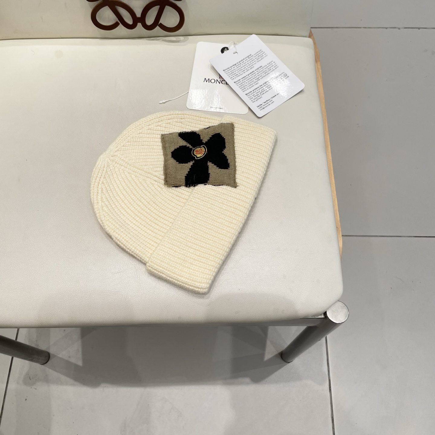  moncler毛线帽雾霾蓝冷帽湖蓝色韩版潮宝蓝色日系针织帽子女秋冬百搭