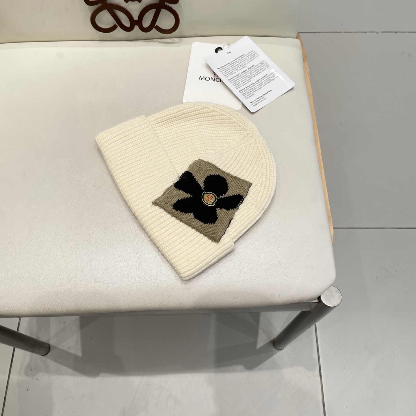  moncler毛线帽雾霾蓝冷帽湖蓝色韩版潮宝蓝色日系针织帽子女秋冬百搭