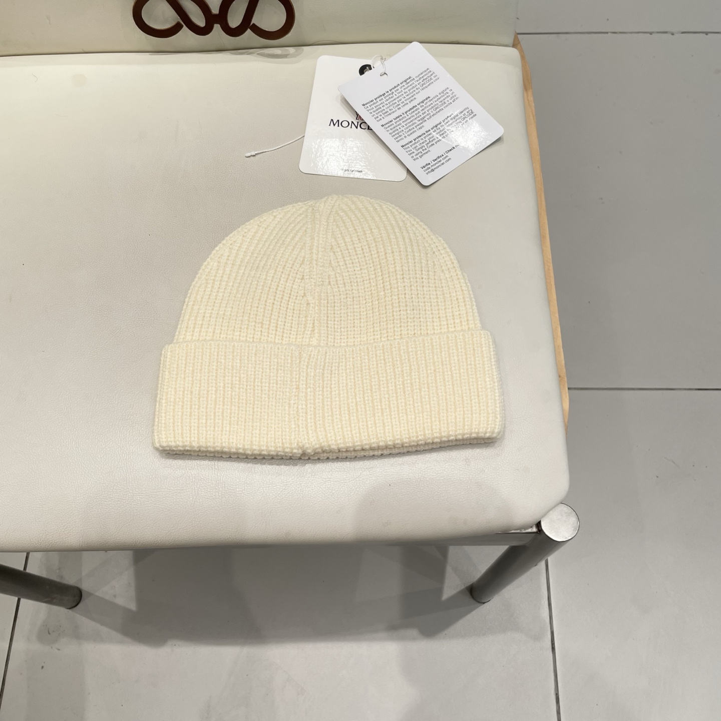  moncler毛线帽雾霾蓝冷帽湖蓝色韩版潮宝蓝色日系针织帽子女秋冬百搭