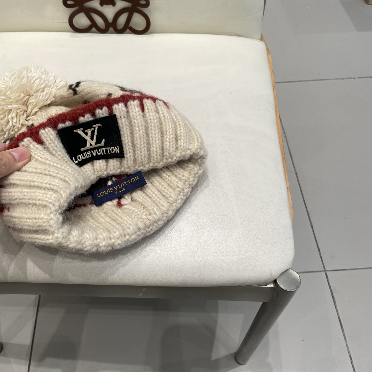  🧢路易威登棒球帽 LouisVuitton😍复古费尔岛风提花针织帽子2025秋冬新款男女百搭加厚保暖毛