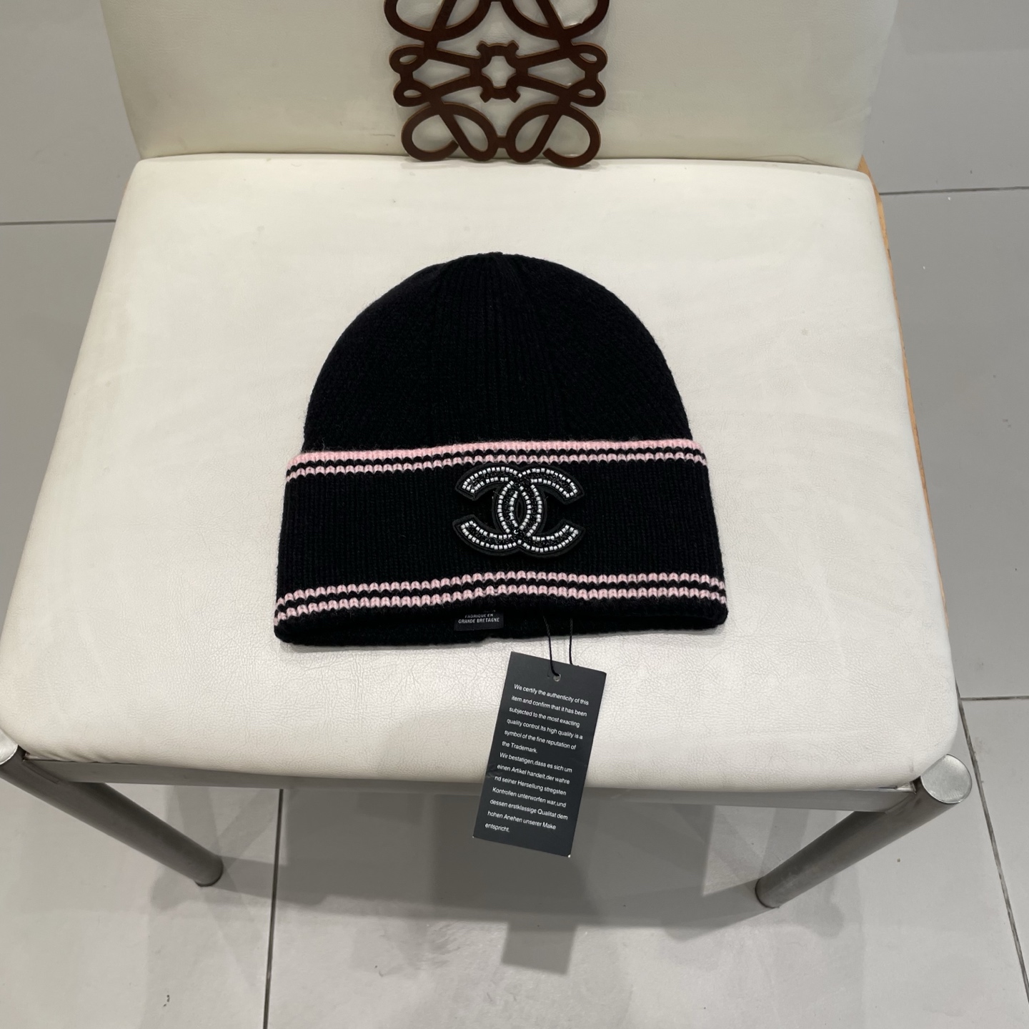  Chanel官网品质香奈儿秋冬网红时尚博主推荐款毛线帽，小红书爆款，手感超柔软舒适的针织线帽，弹性极佳