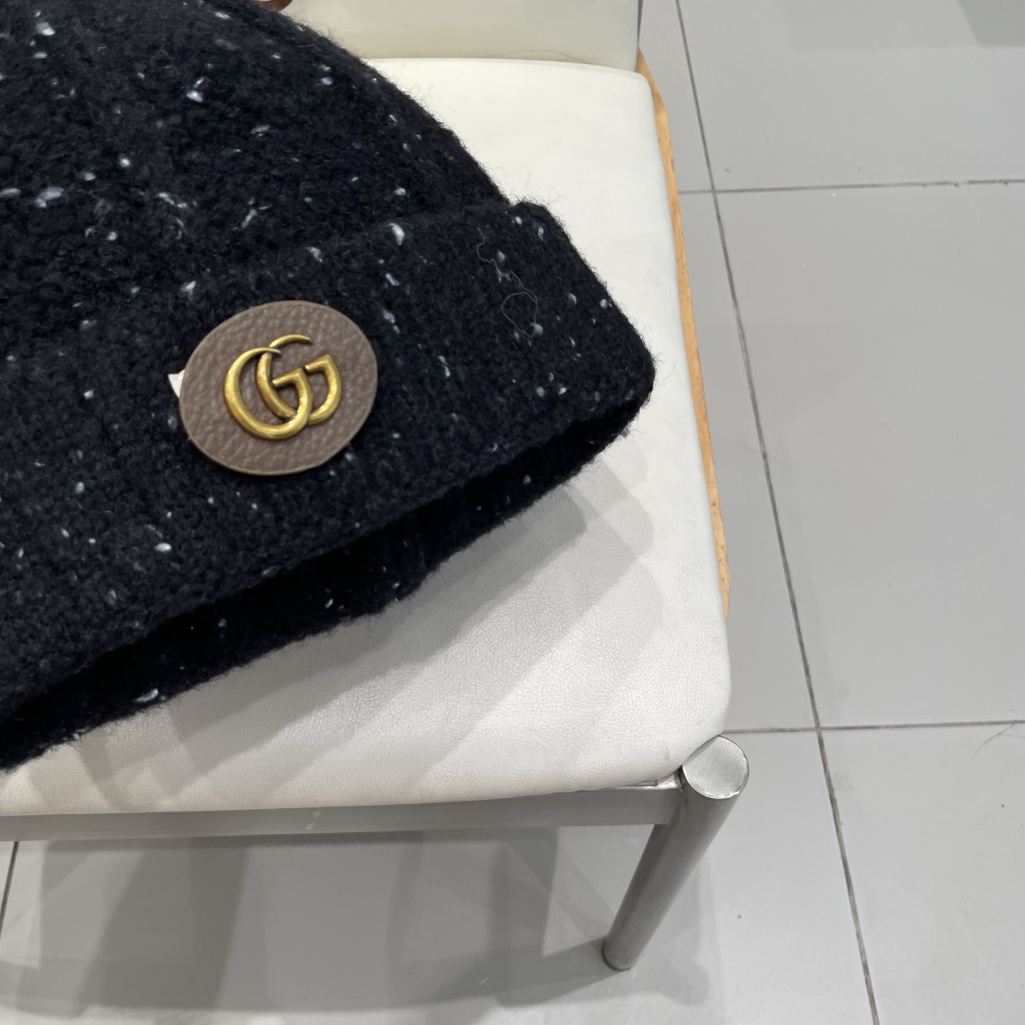  gucci古奇2025新款秋冬季彩色点点针织帽子女韩版百搭显脸小毛线帽保暖冷帽