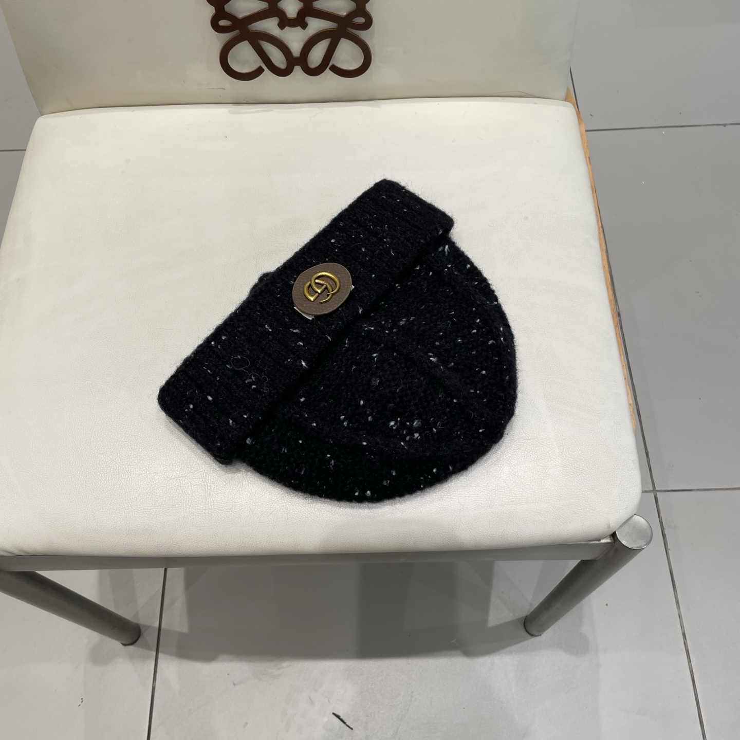  gucci古奇2025新款秋冬季彩色点点针织帽子女韩版百搭显脸小毛线帽保暖冷帽