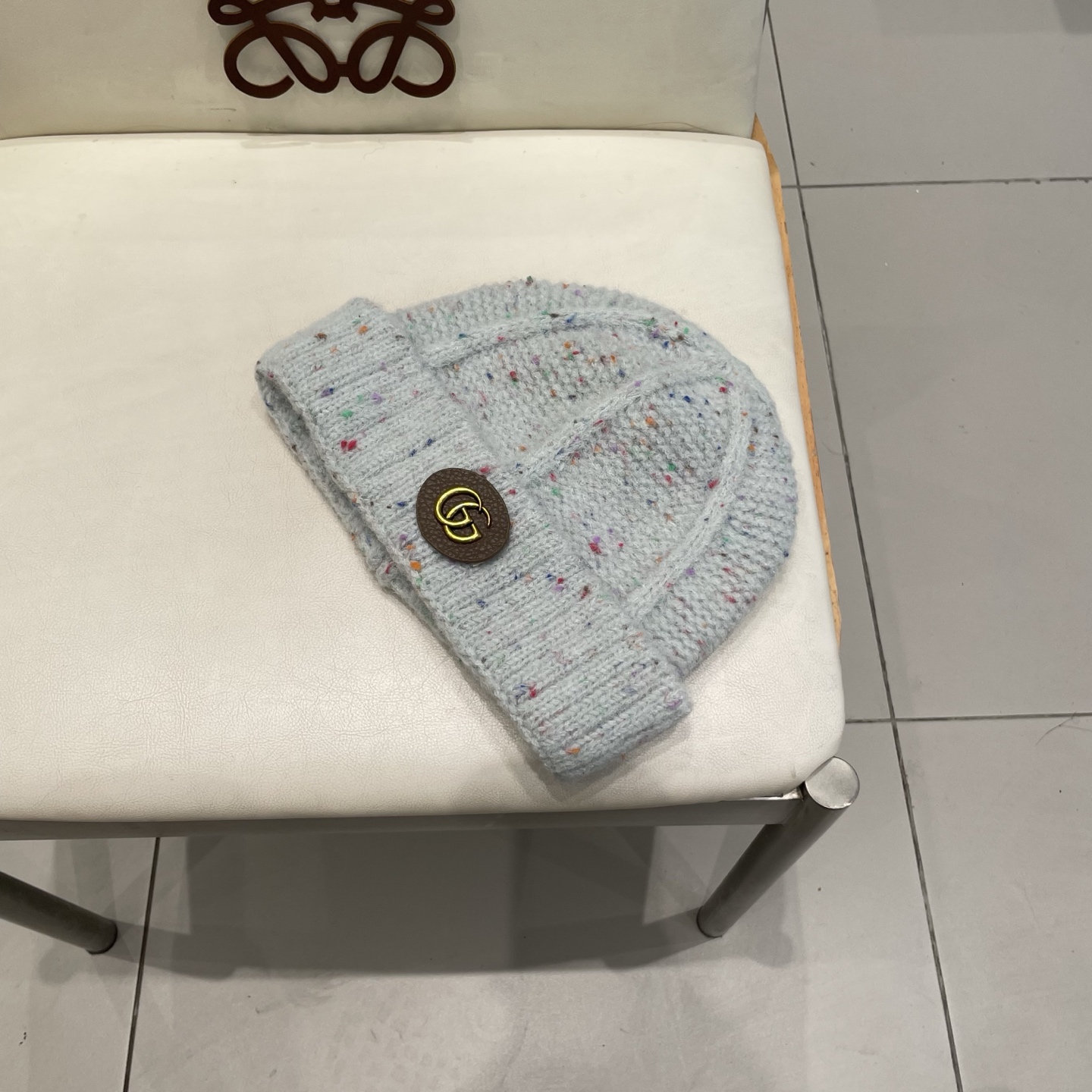  gucci古奇2025新款秋冬季彩色点点针织帽子女韩版百搭显脸小毛线帽保暖冷帽