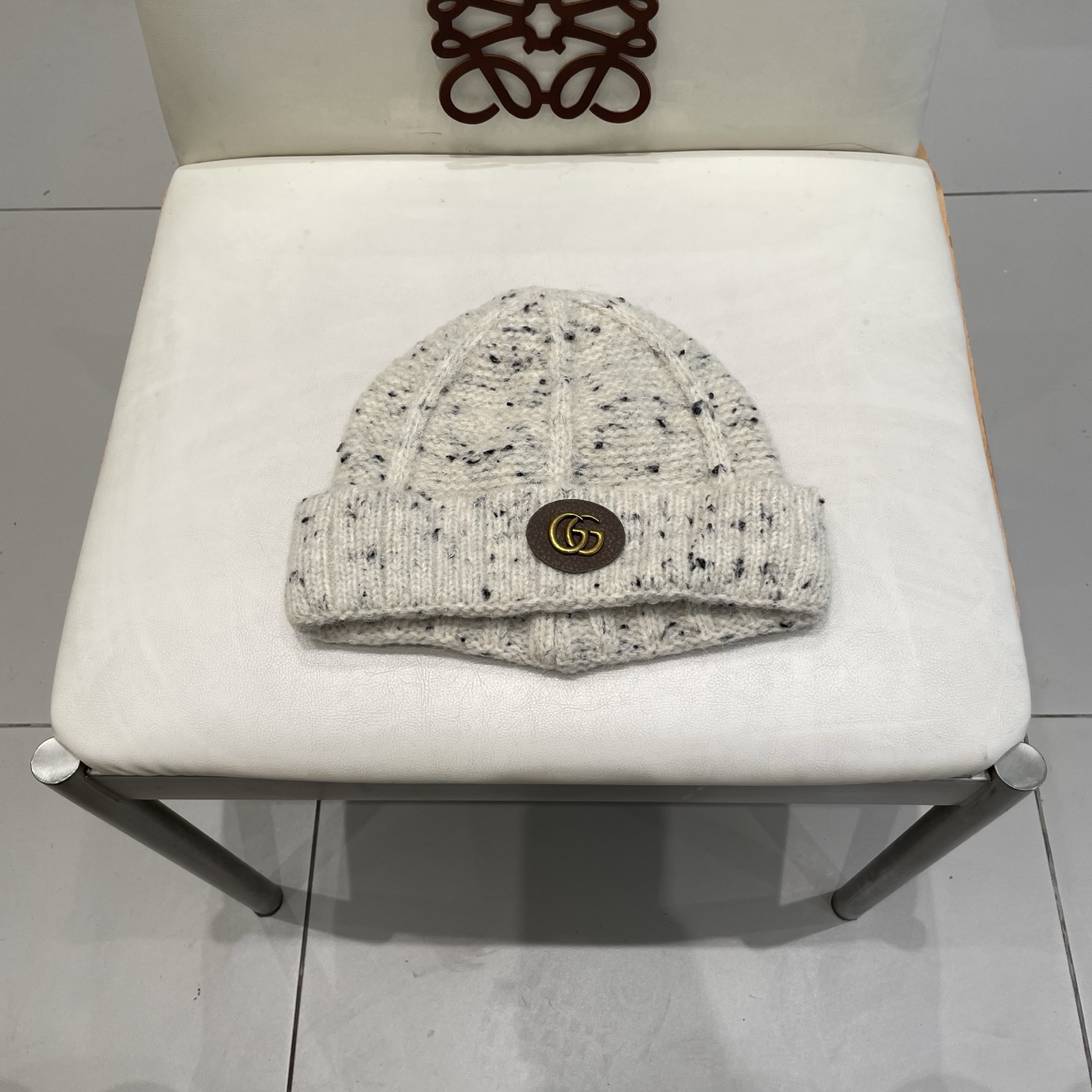  gucci古奇2025新款秋冬季彩色点点针织帽子女韩版百搭显脸小毛线帽保暖冷帽