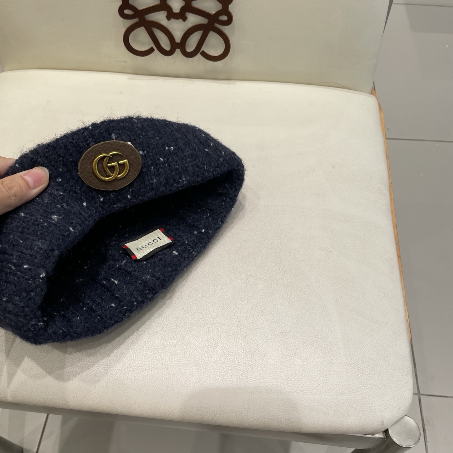  gucci古奇2025新款秋冬季彩色点点针织帽子女韩版百搭显脸小毛线帽保暖冷帽